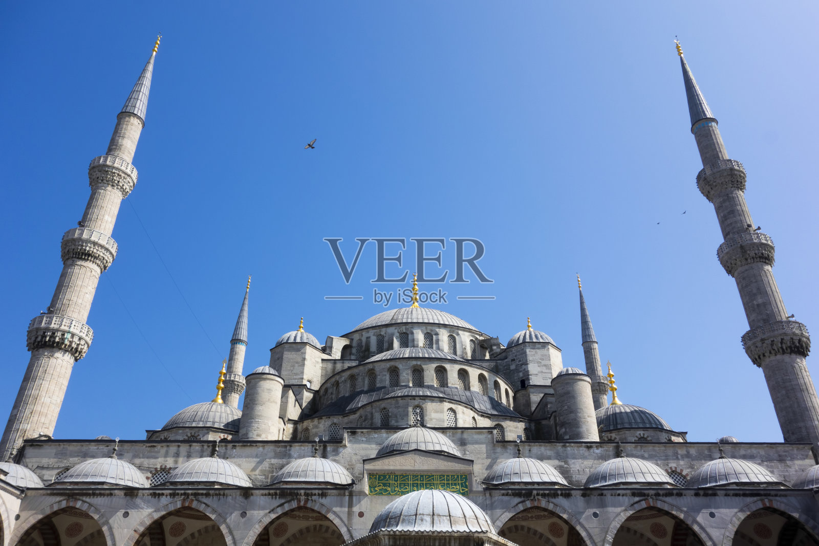 苏丹艾哈迈德清真寺，蓝色清真寺。伊斯坦布尔。火鸡照片摄影图片