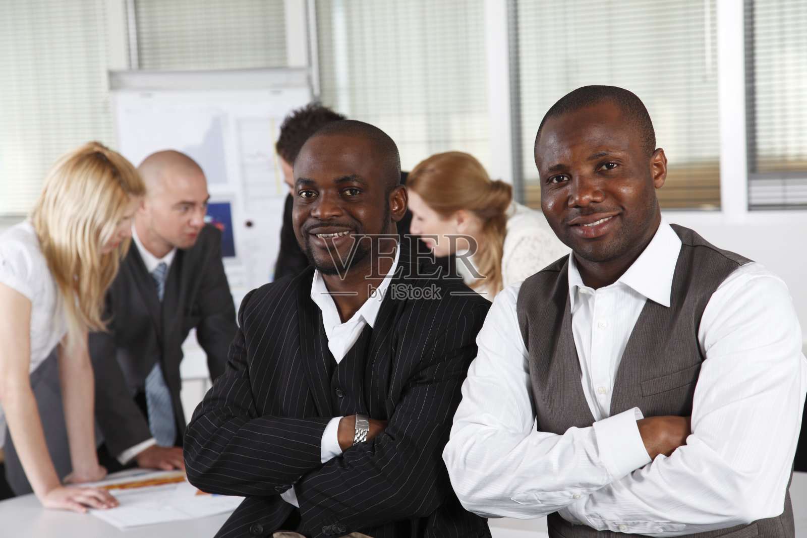 非裔美国商人和团队照片摄影图片