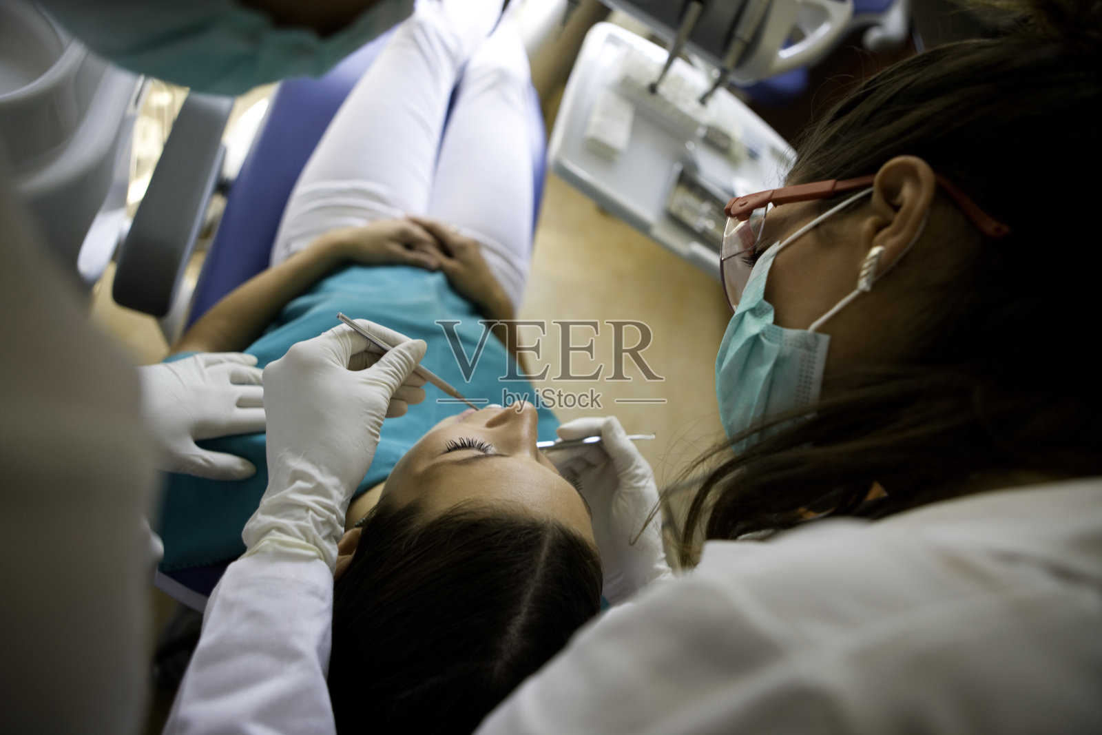 牙科检查照片摄影图片