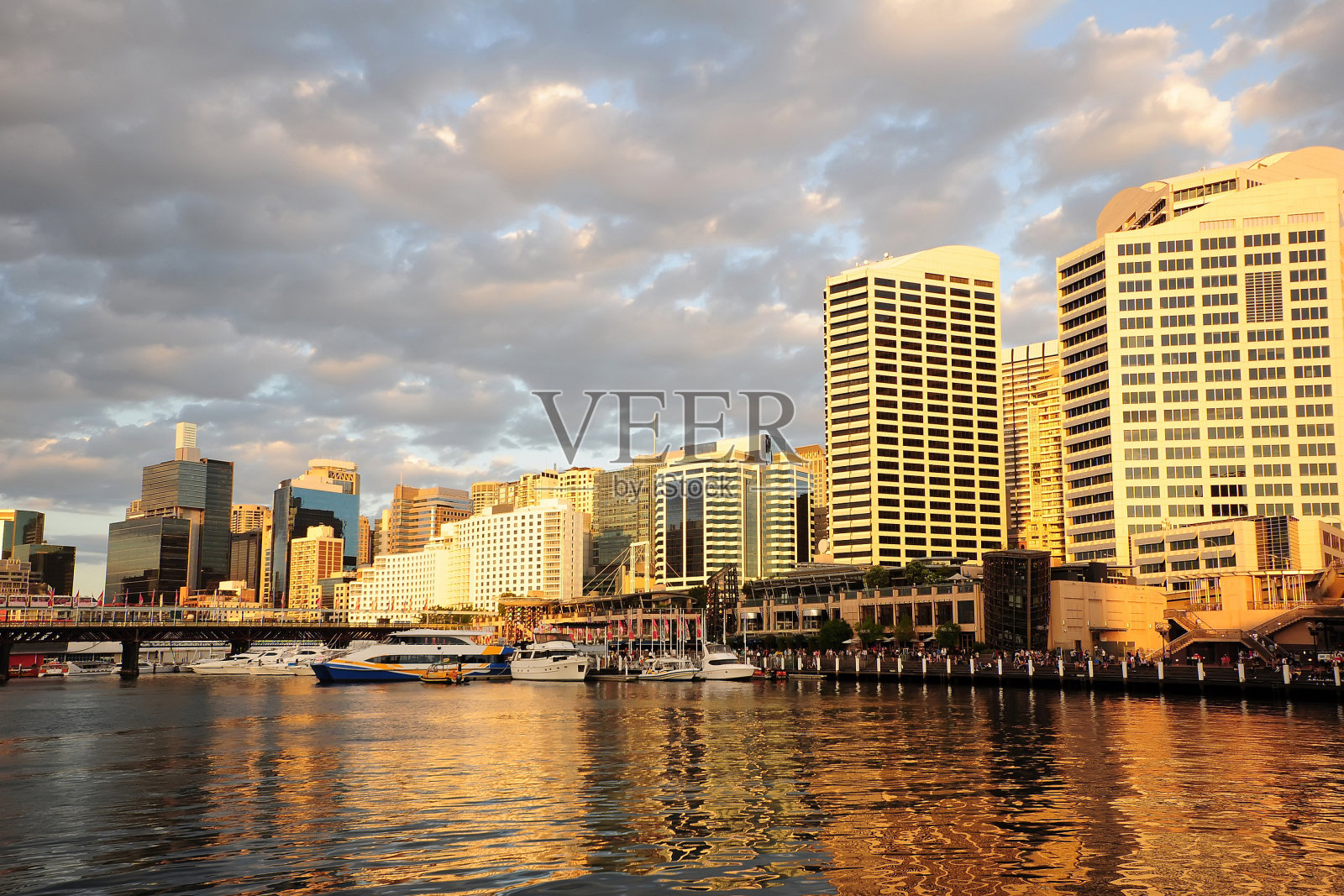 情人港黄昏悉尼照片摄影图片