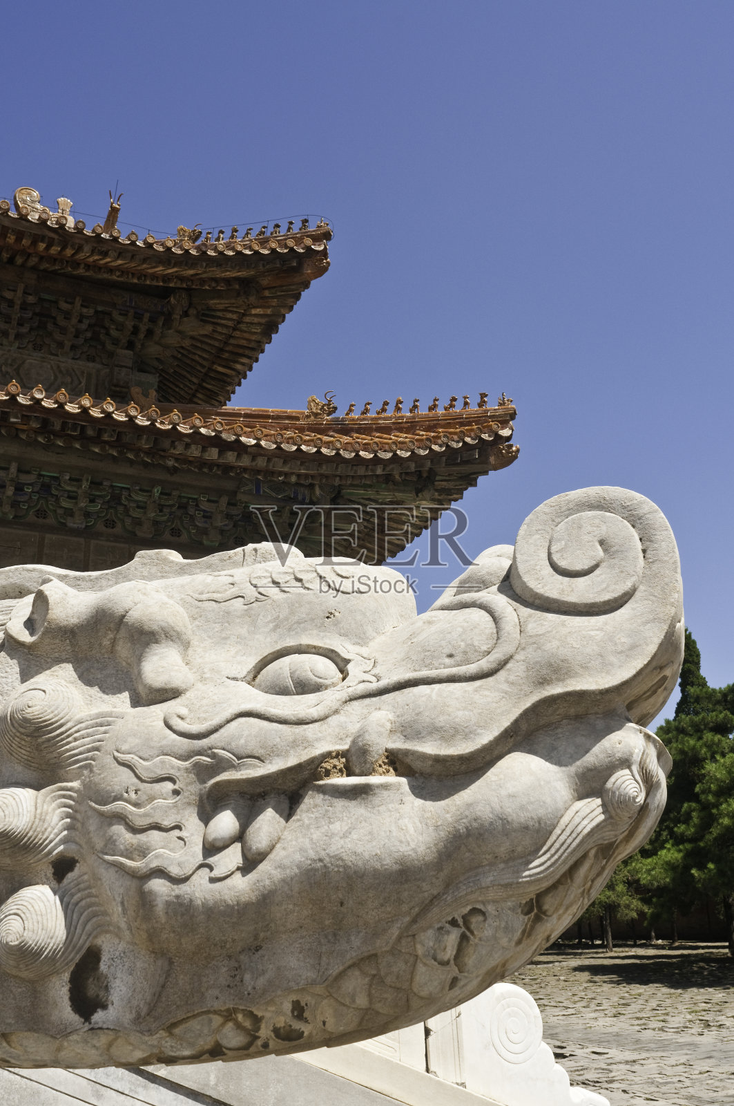 中国龙塔寺四合院照片摄影图片