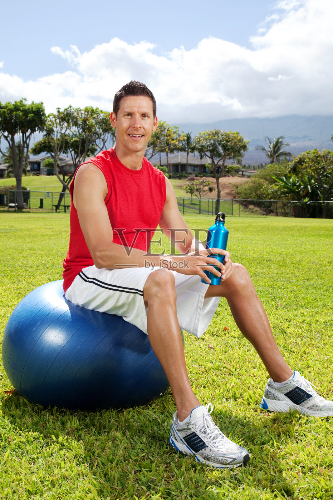 公园健身照片摄影图片