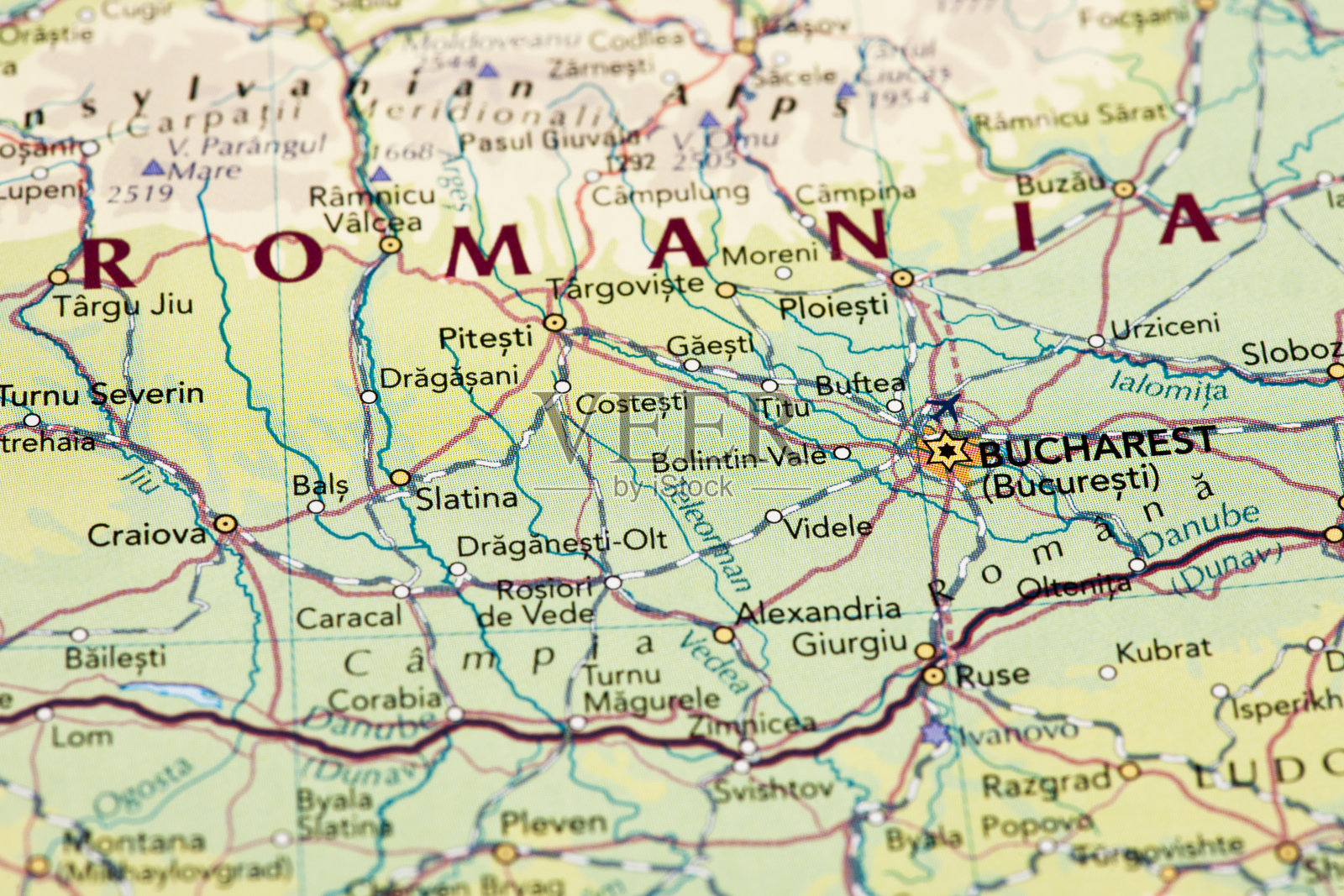 罗马尼亚的地图照片摄影图片