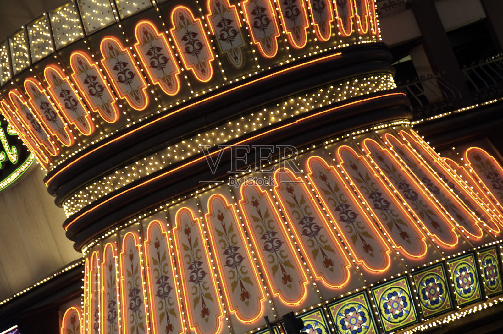 维加斯灯照片摄影图片