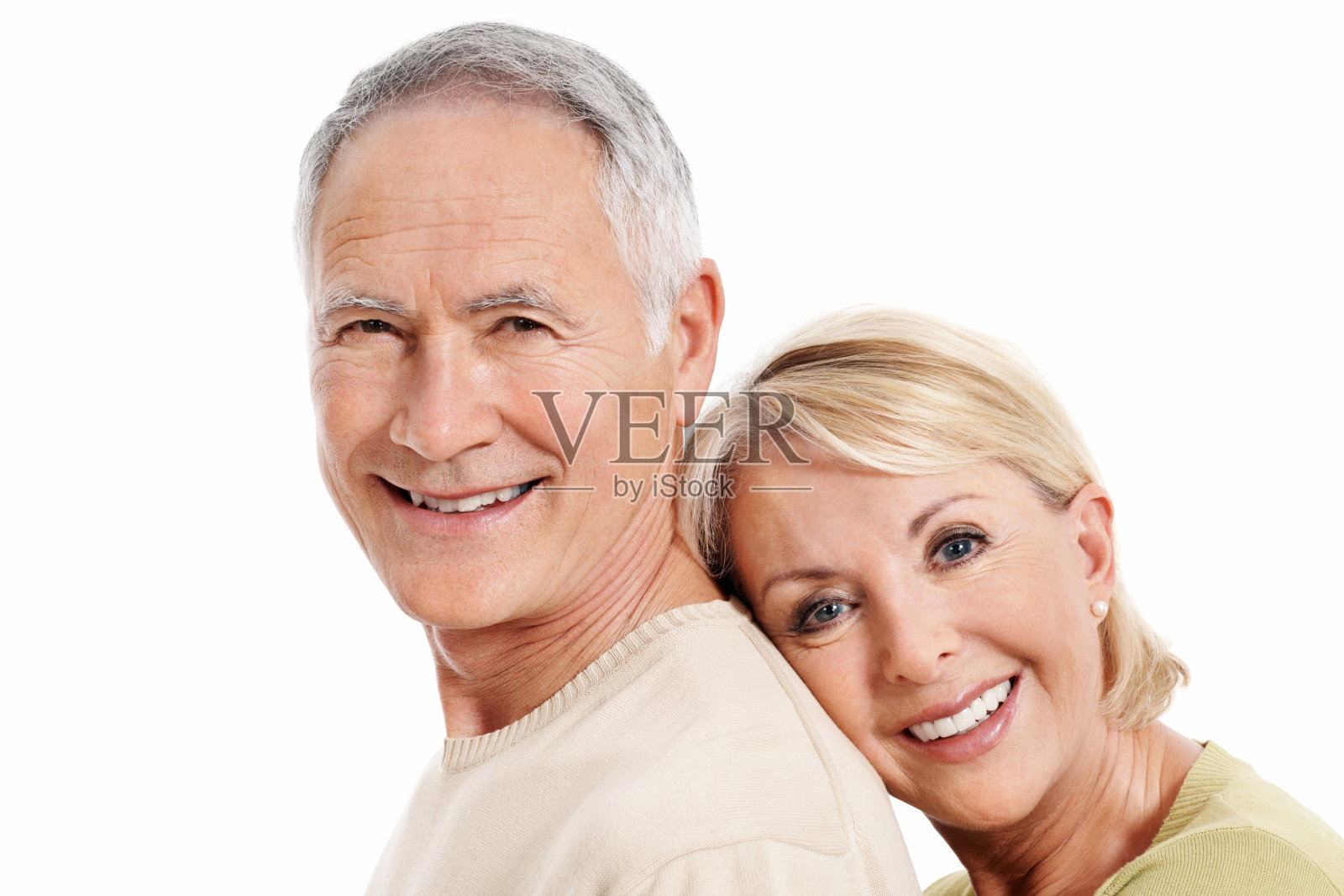 幸福成熟的夫妇一起微笑照片摄影图片