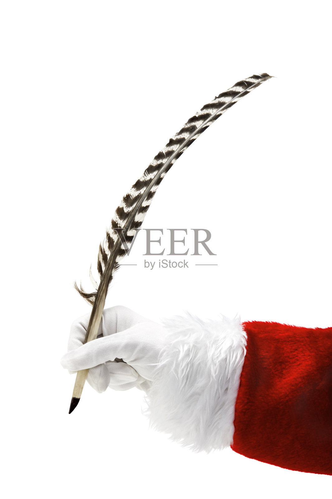 圣诞老人的手照片摄影图片