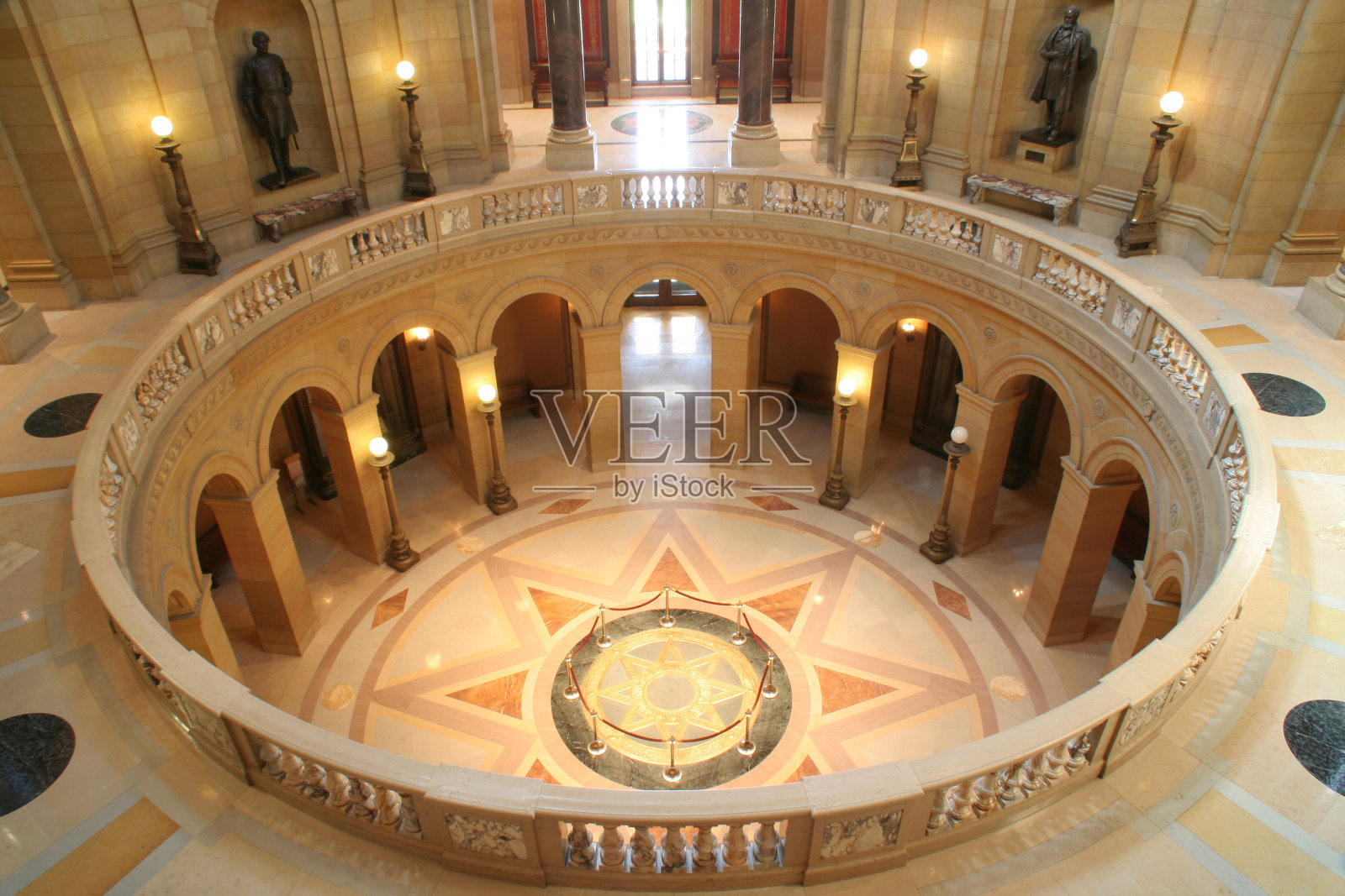 明尼苏达州国会大厦圆形阳台照片摄影图片