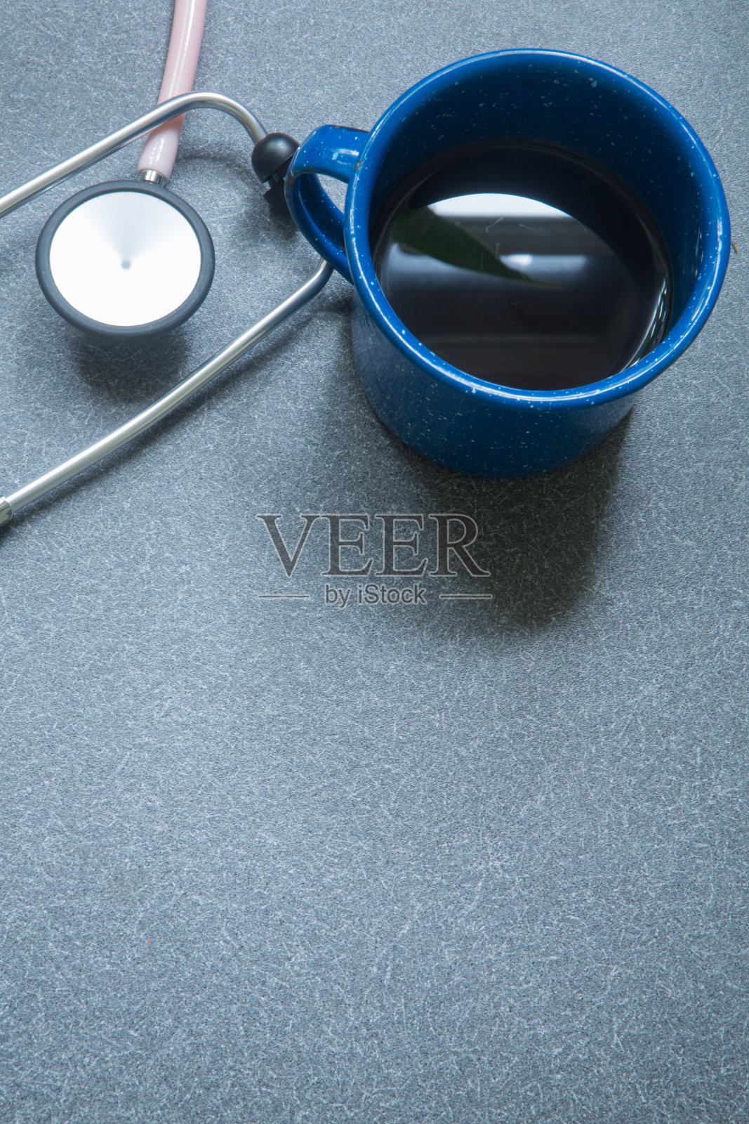 听诊器和咖啡照片摄影图片