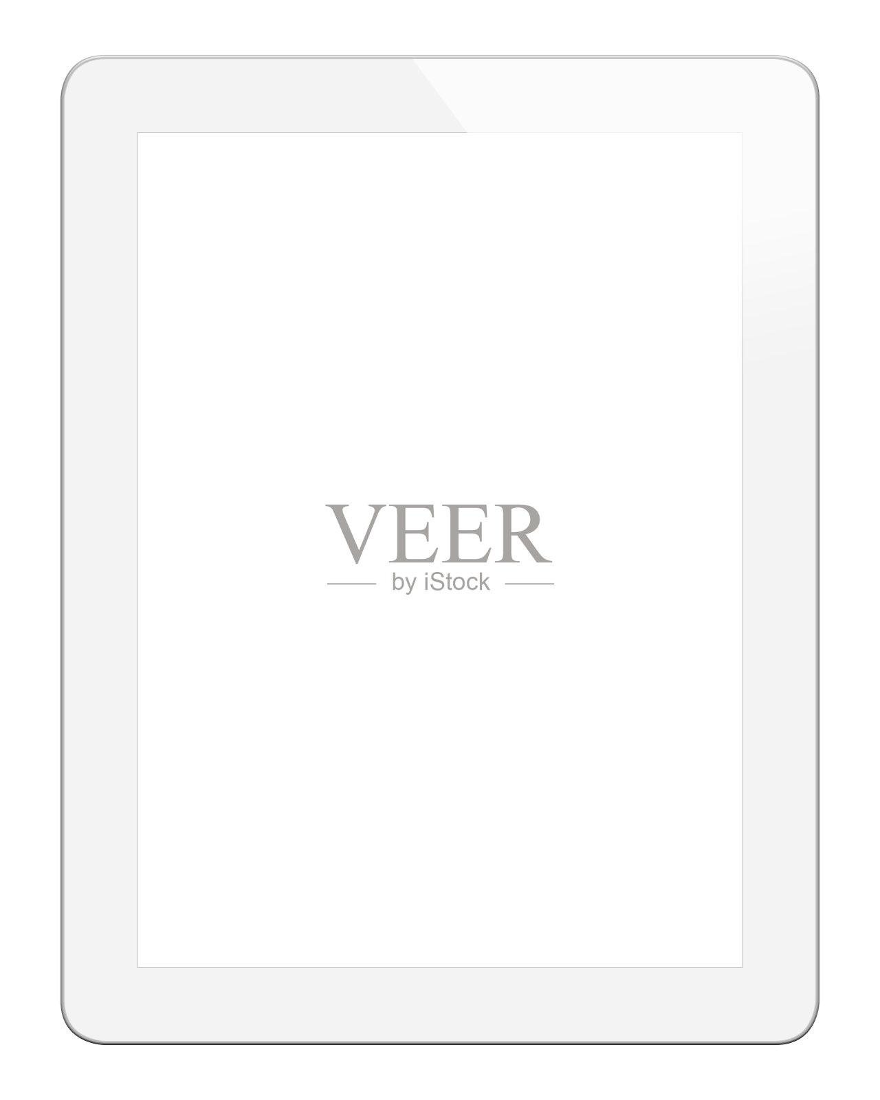 白色数码平板电脑(剪切路径)照片摄影图片