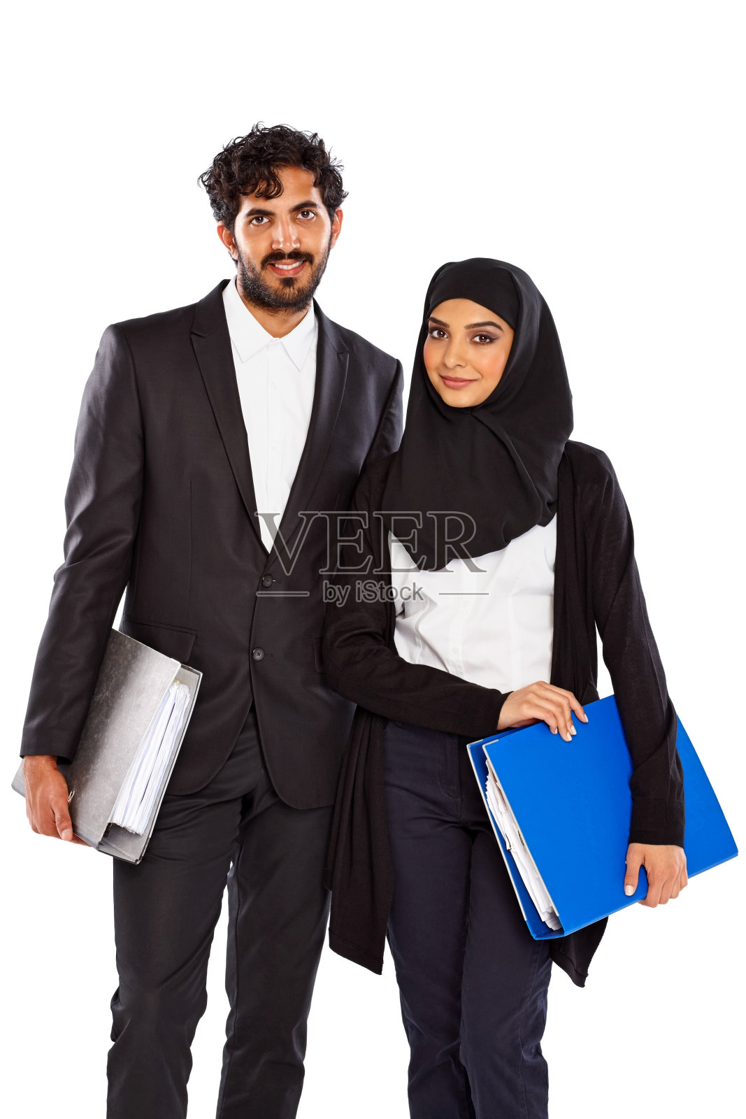 成功的商业伙伴站在一起照片摄影图片