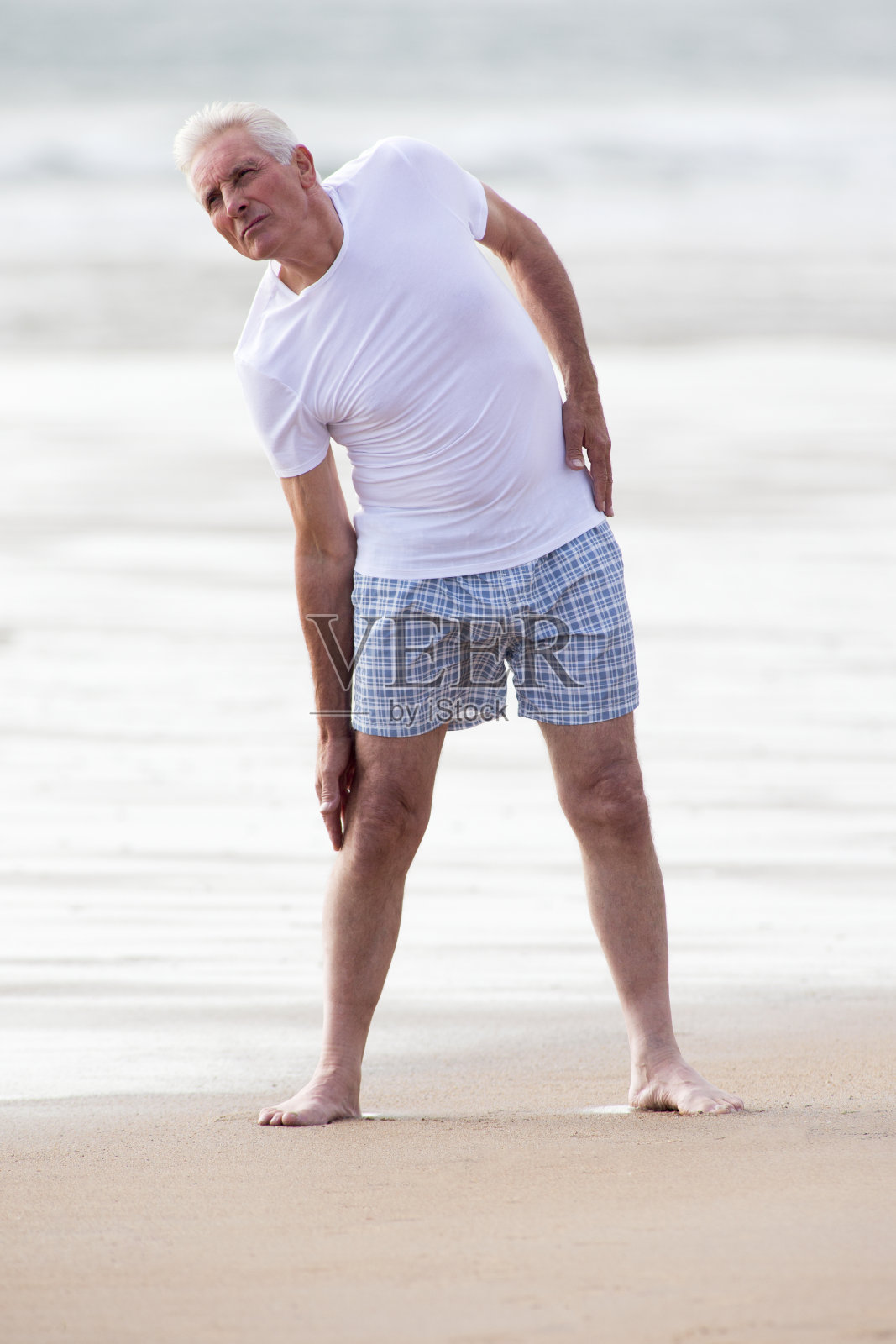 温和的伸展运动照片摄影图片