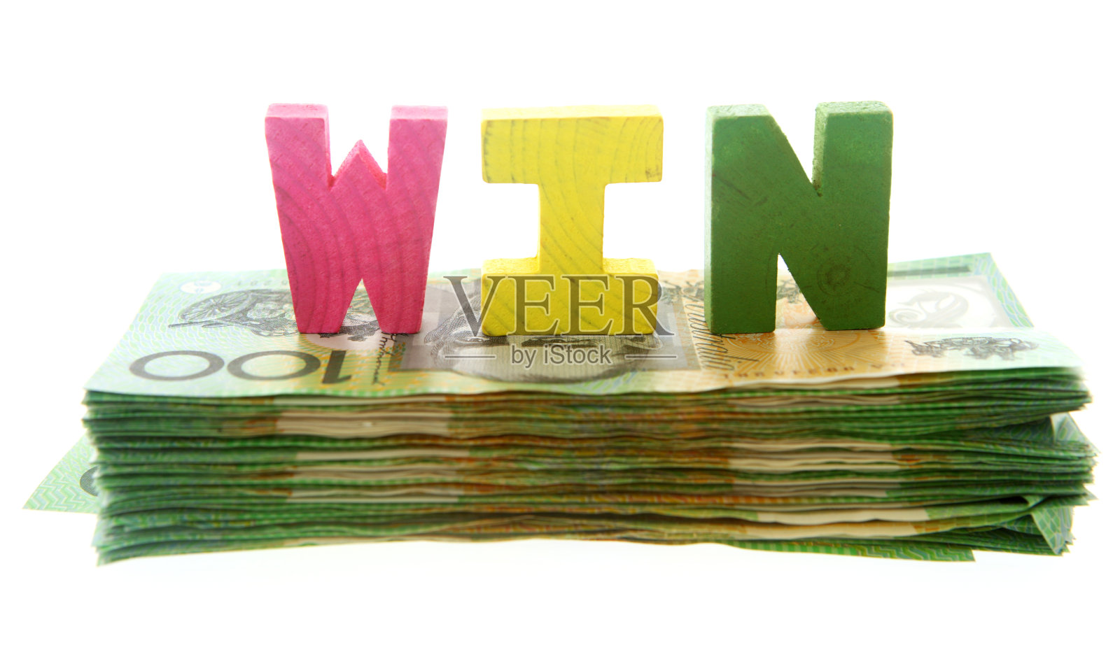 现金赢得照片摄影图片