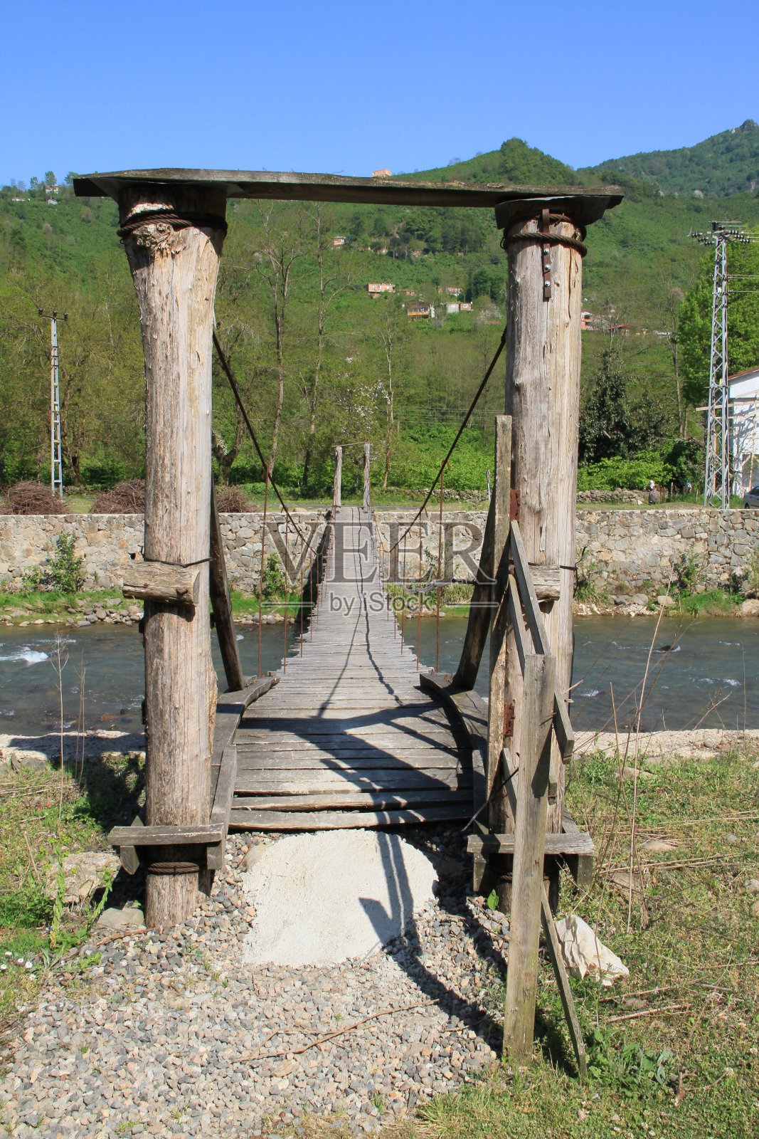 古老的木桥照片摄影图片