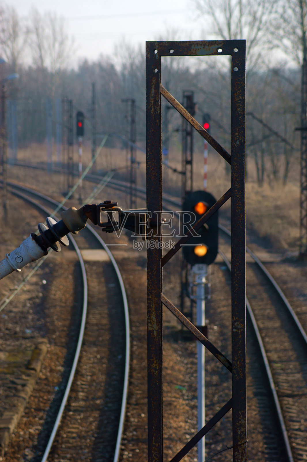 火车站和线路照片摄影图片