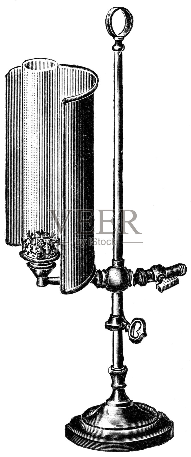 旧医疗灯插画图片素材