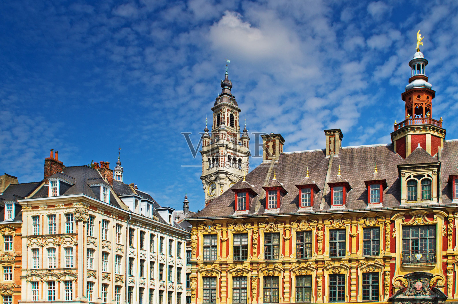 里尔大广场照片摄影图片