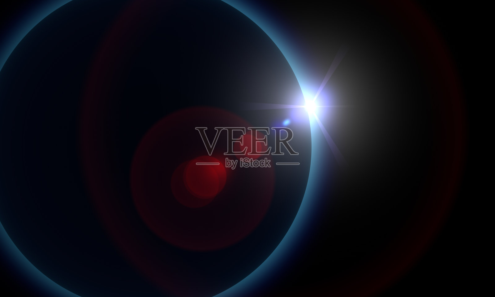 空间的日出插画图片素材