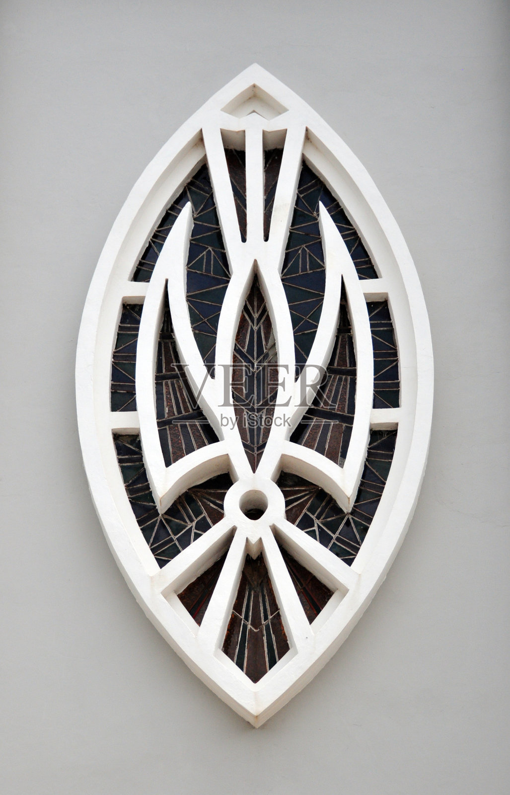 加纳，阿克拉:天主教堂的窗户照片摄影图片