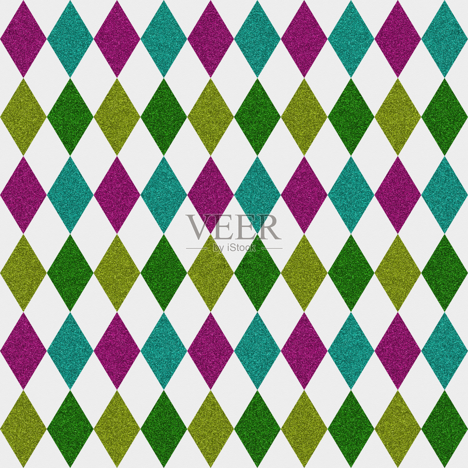 无缝钻石闪光图案在白纸上照片摄影图片