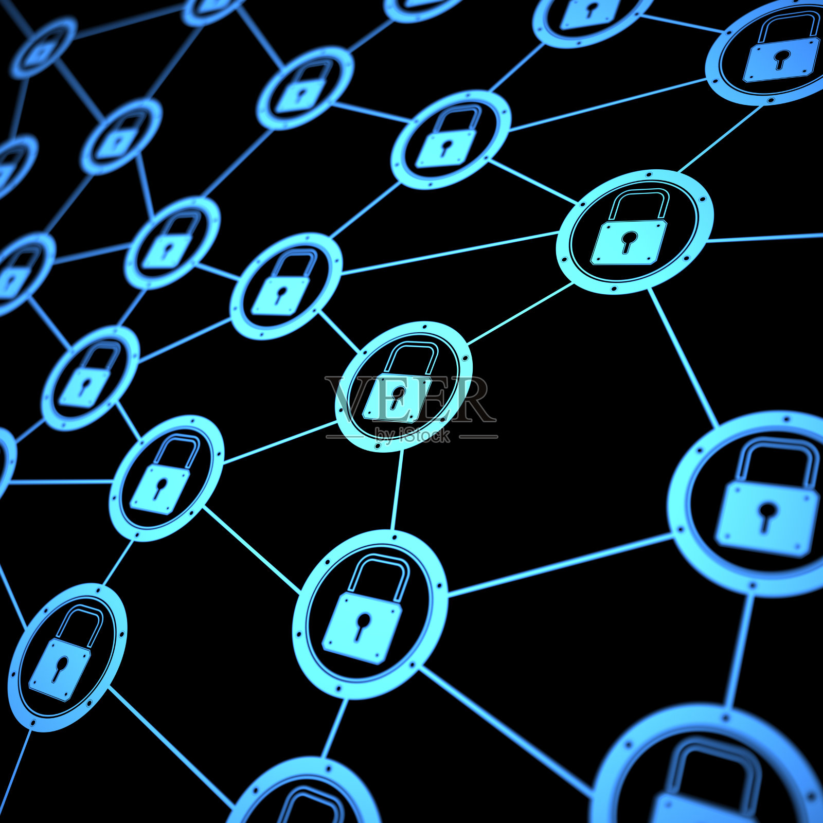 网络安全与网络锁照片摄影图片