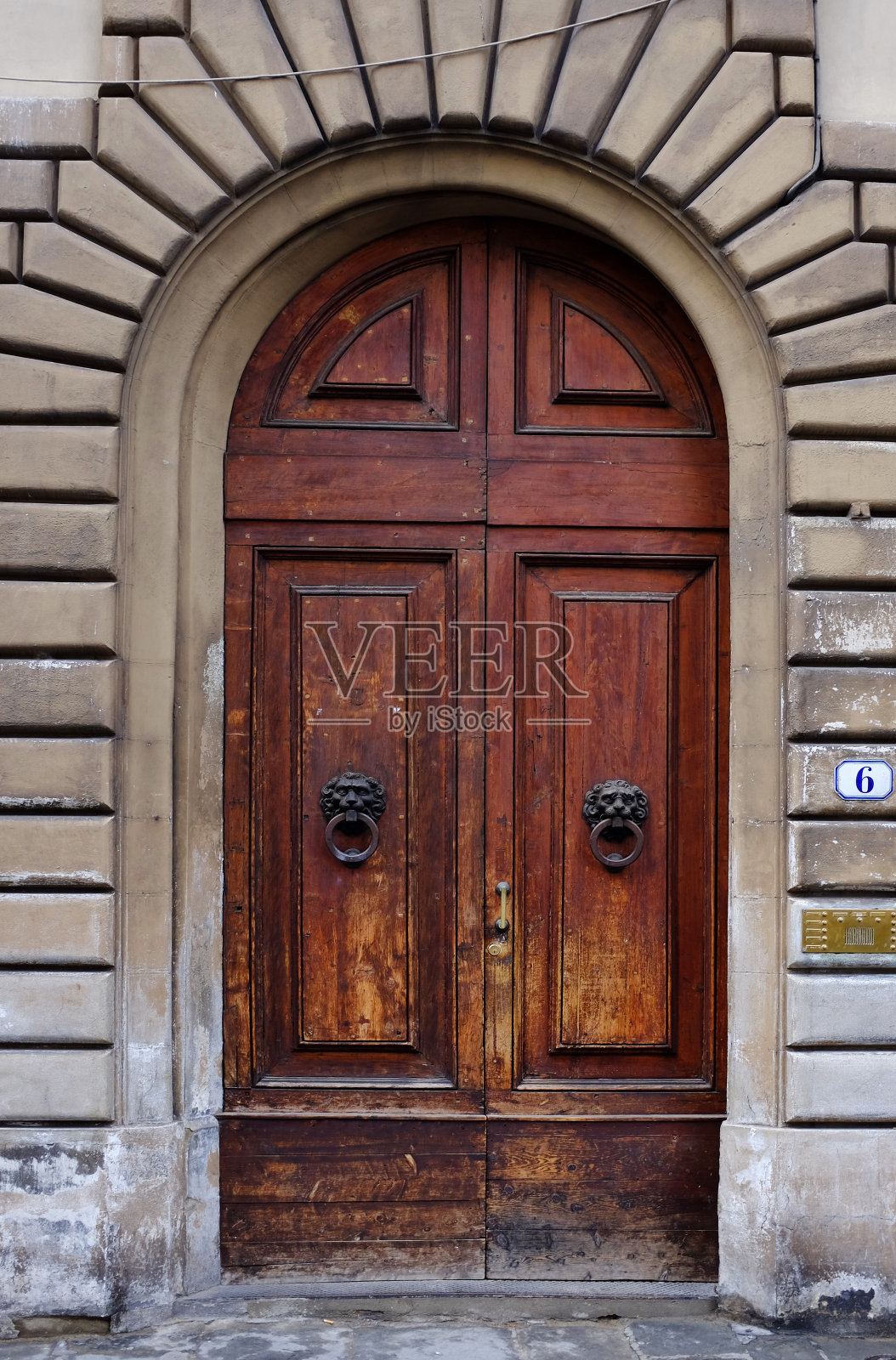 狮子头门环照片摄影图片