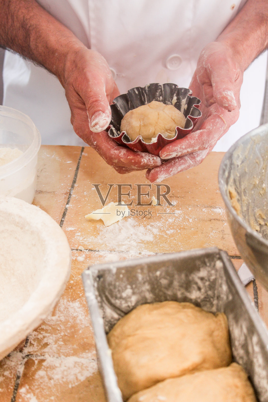 做面包照片摄影图片