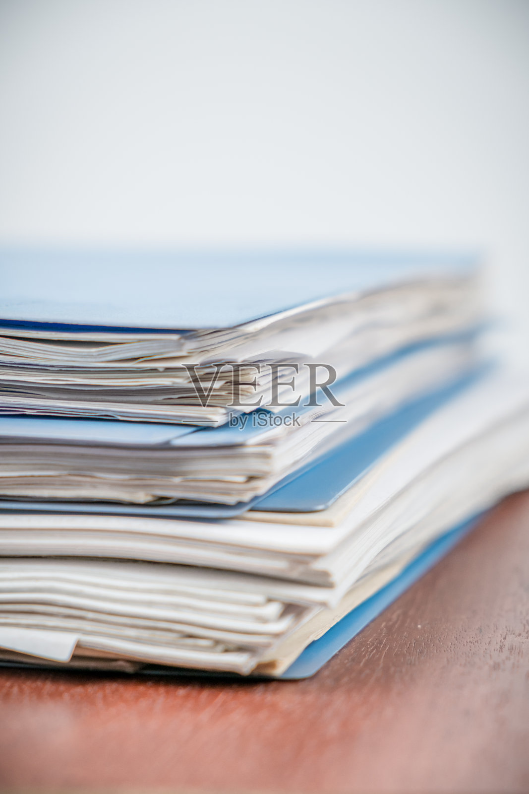 有选定焦点的文件堆栈照片摄影图片