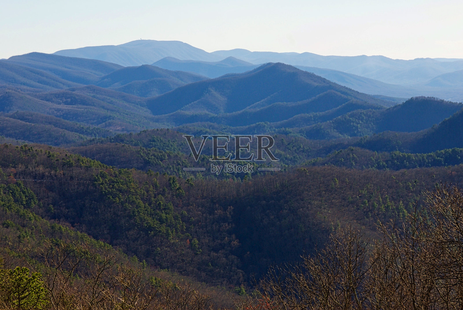弗吉尼亚州的蓝岭山脉照片摄影图片