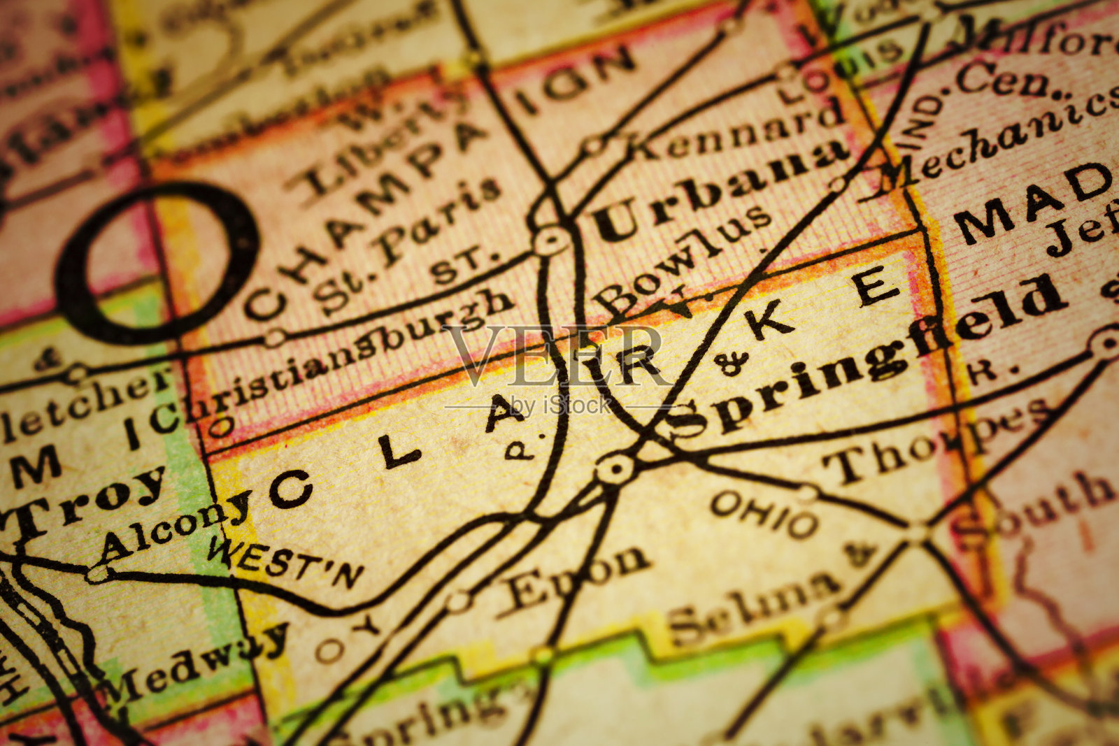 俄亥俄县地图照片摄影图片