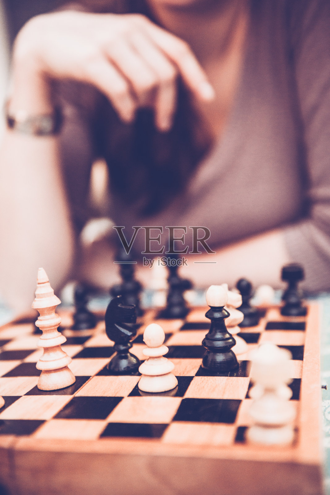 下棋照片摄影图片