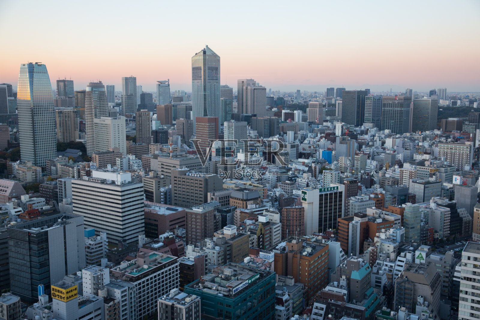 日本东京天际线照片摄影图片