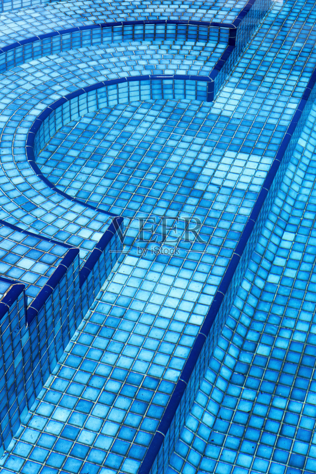 游泳池马赛克表面照片摄影图片