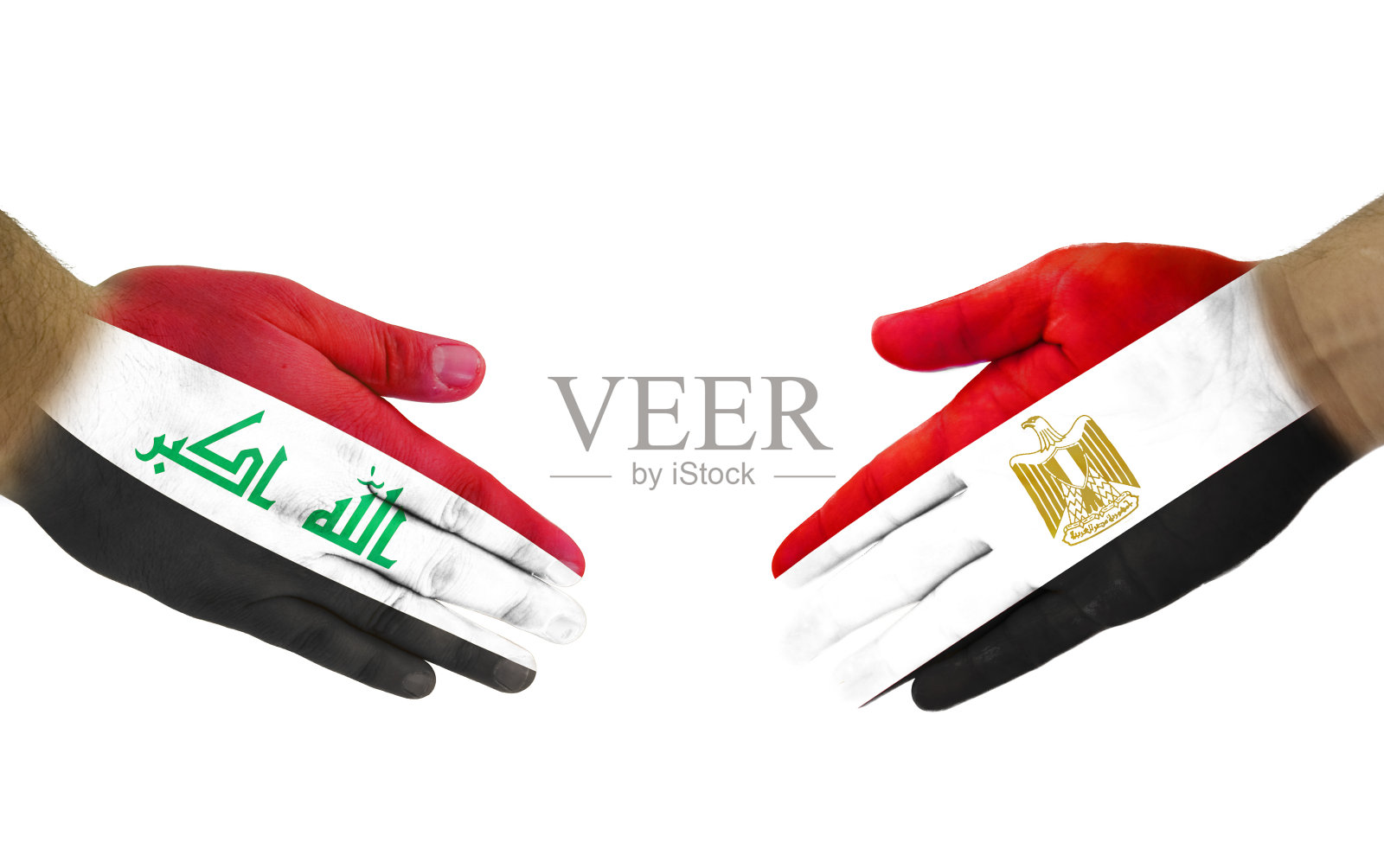 伊拉克-埃及握手照片摄影图片