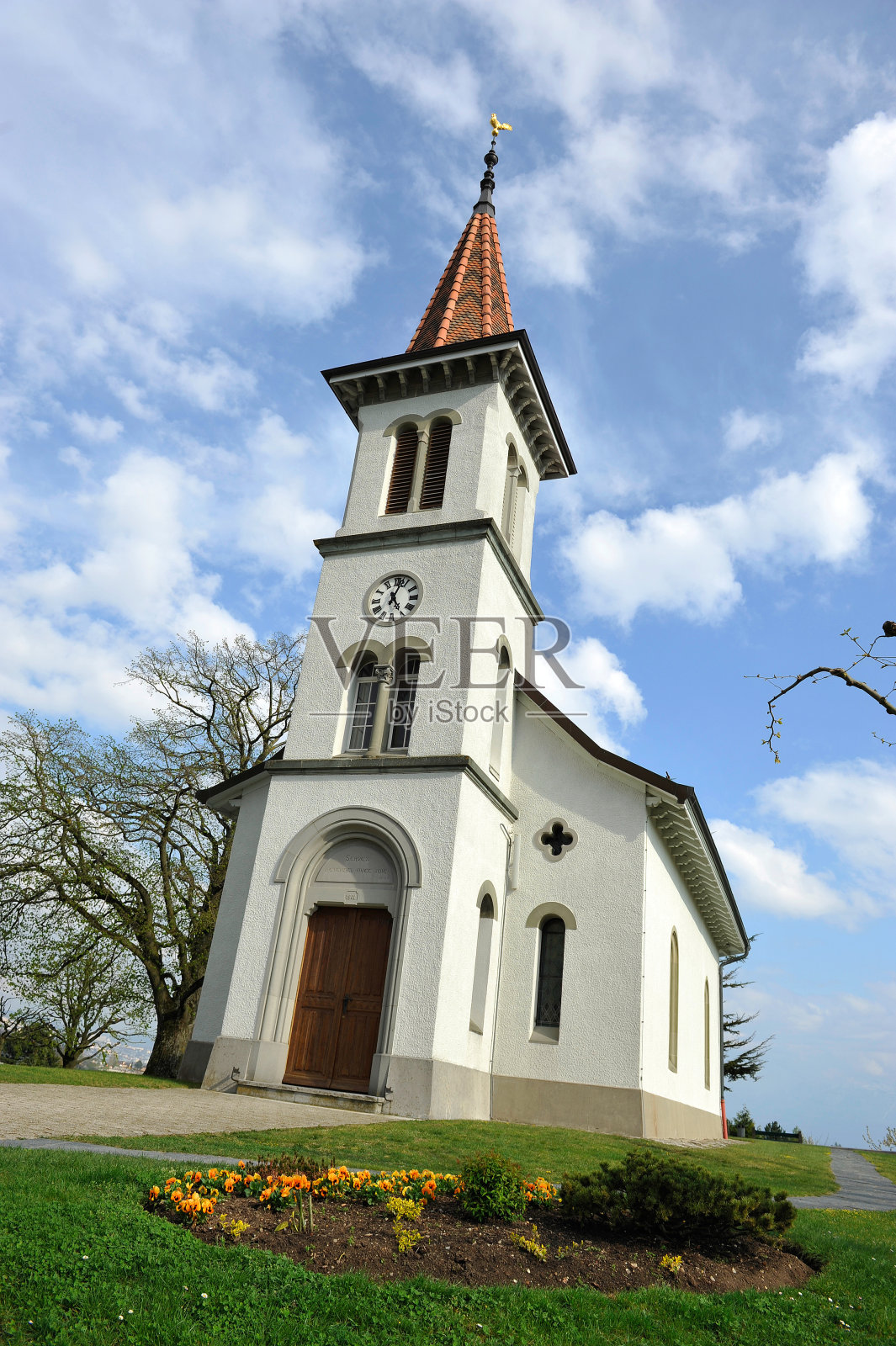 位于瑞士沃州的埃肯丹教堂照片摄影图片