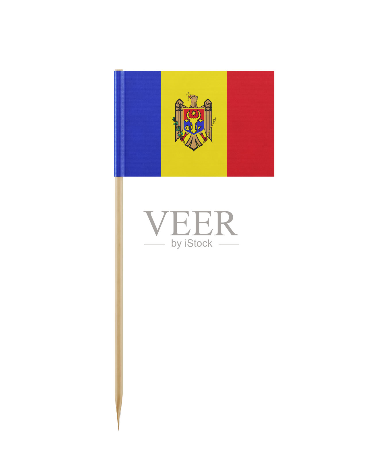 牙签上的摩尔多瓦国旗照片摄影图片