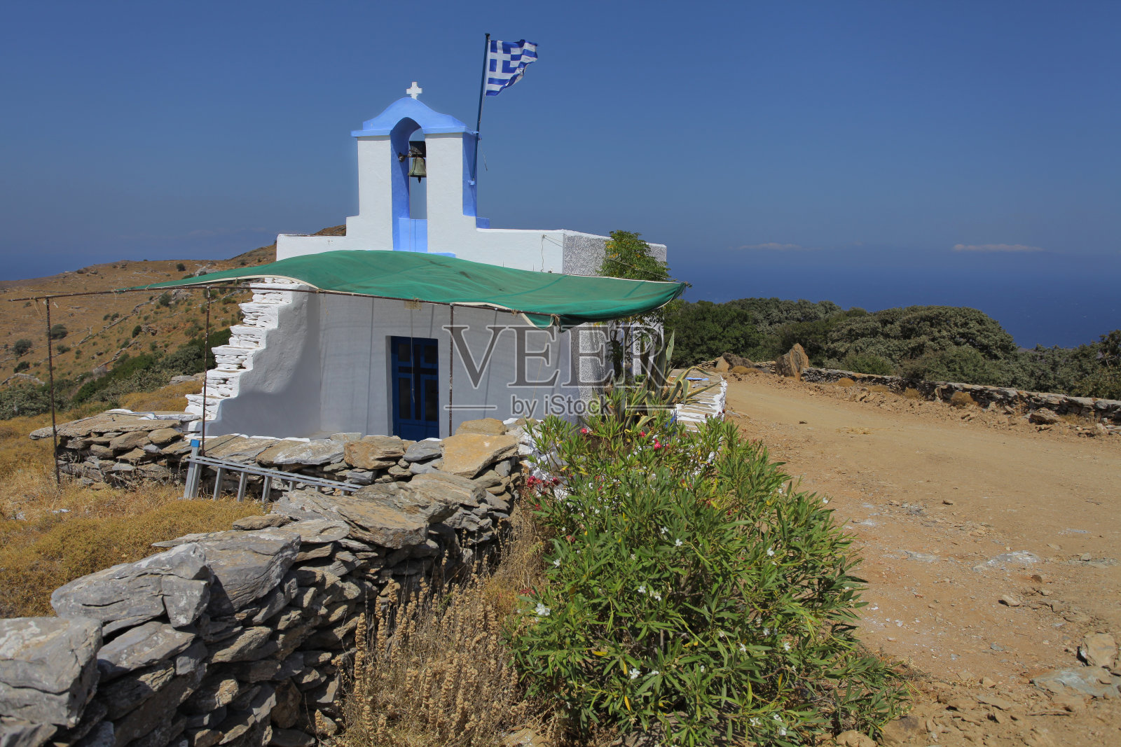 美丽的基克拉迪群岛海岸照片摄影图片