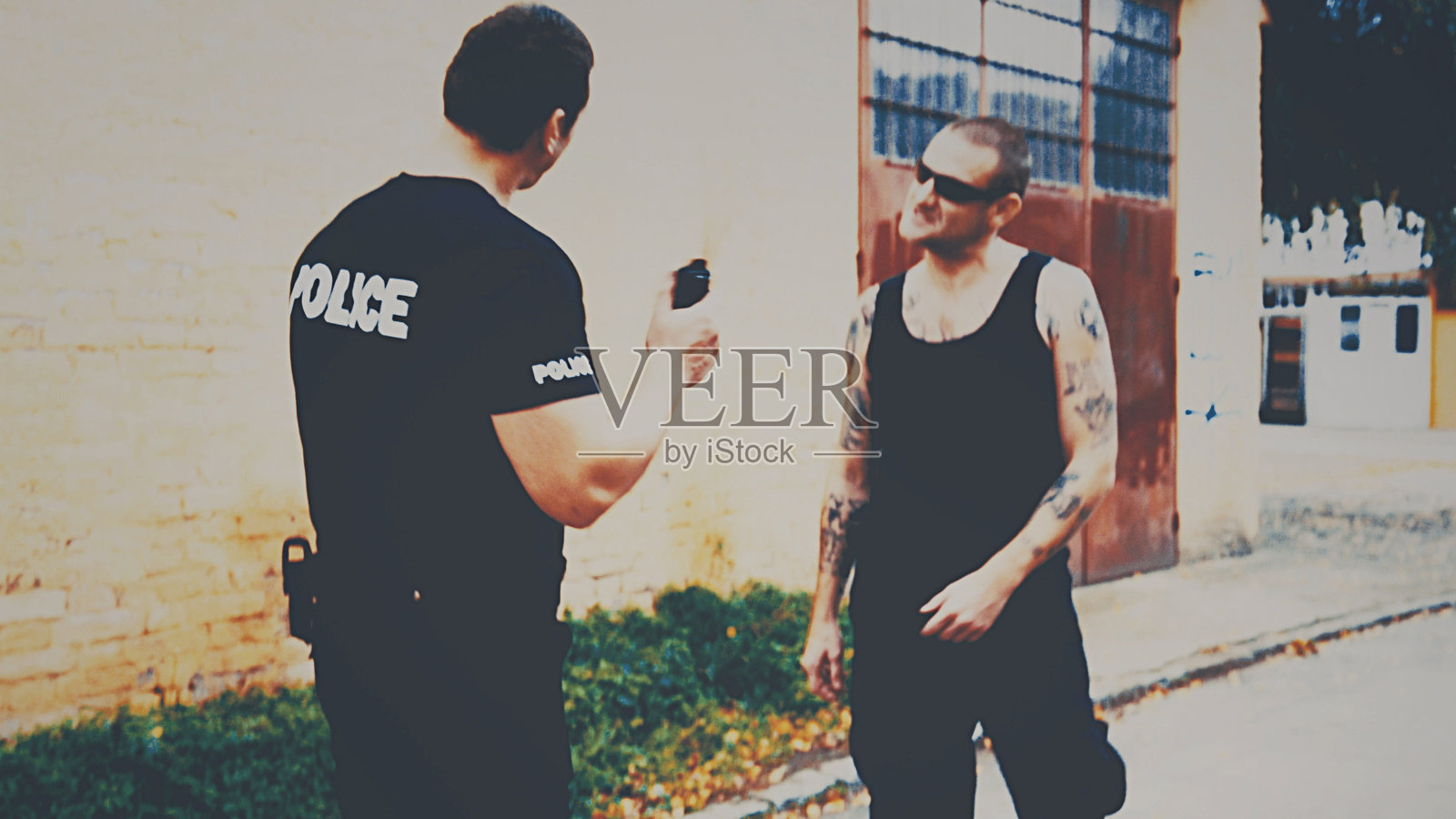 指向罪犯照片摄影图片