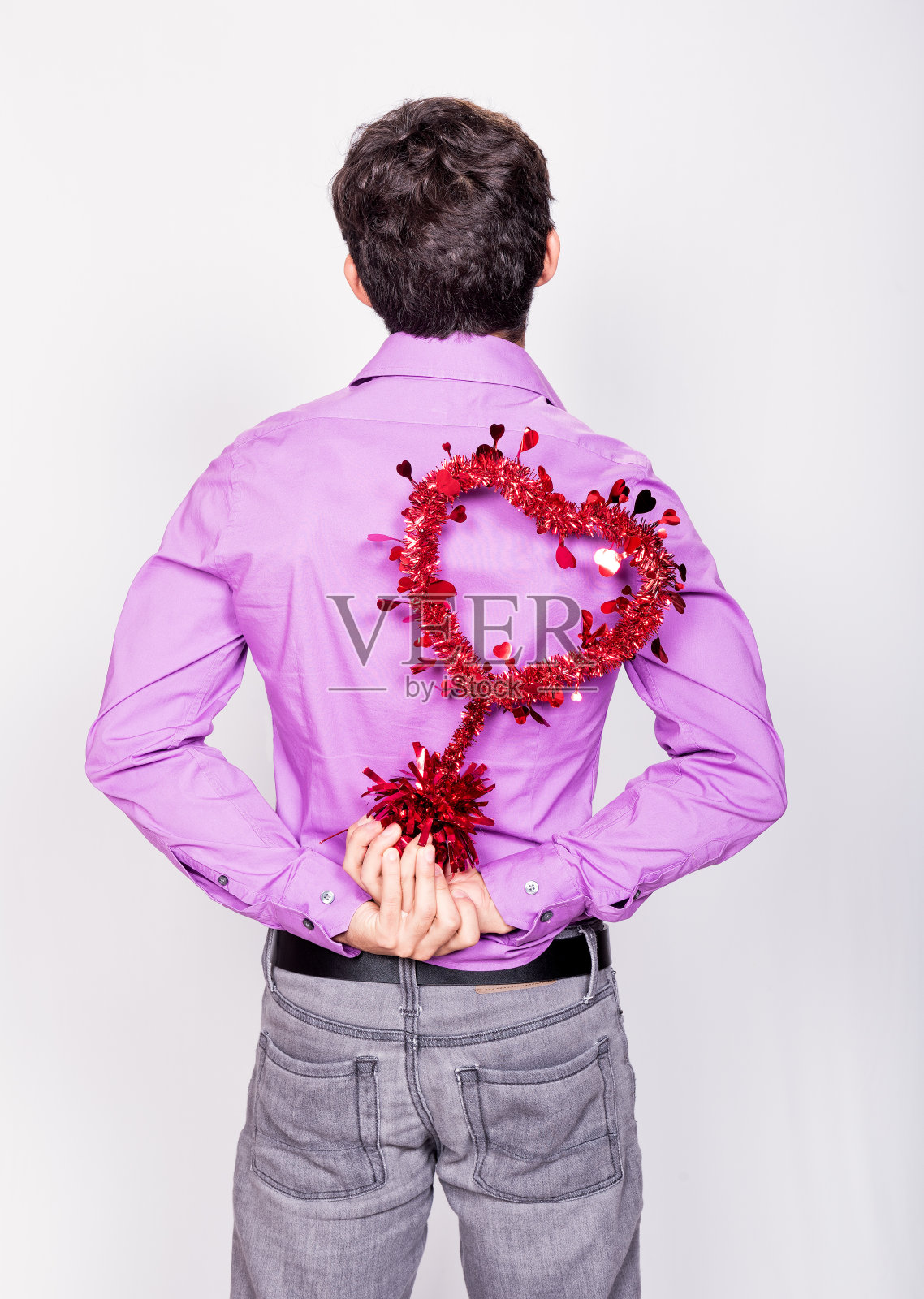 情人节的惊喜照片摄影图片