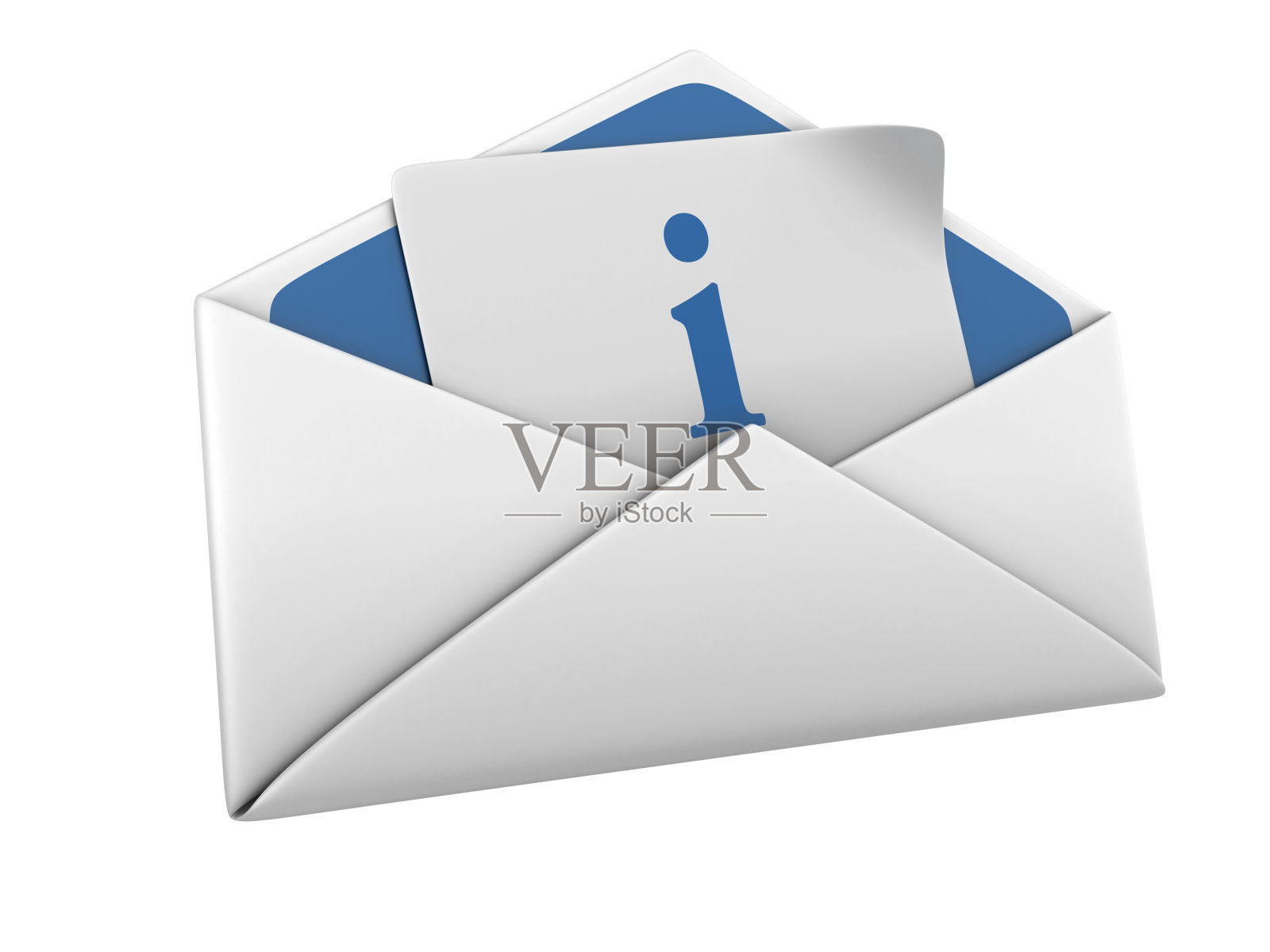 带信息符号的孤立包络照片摄影图片