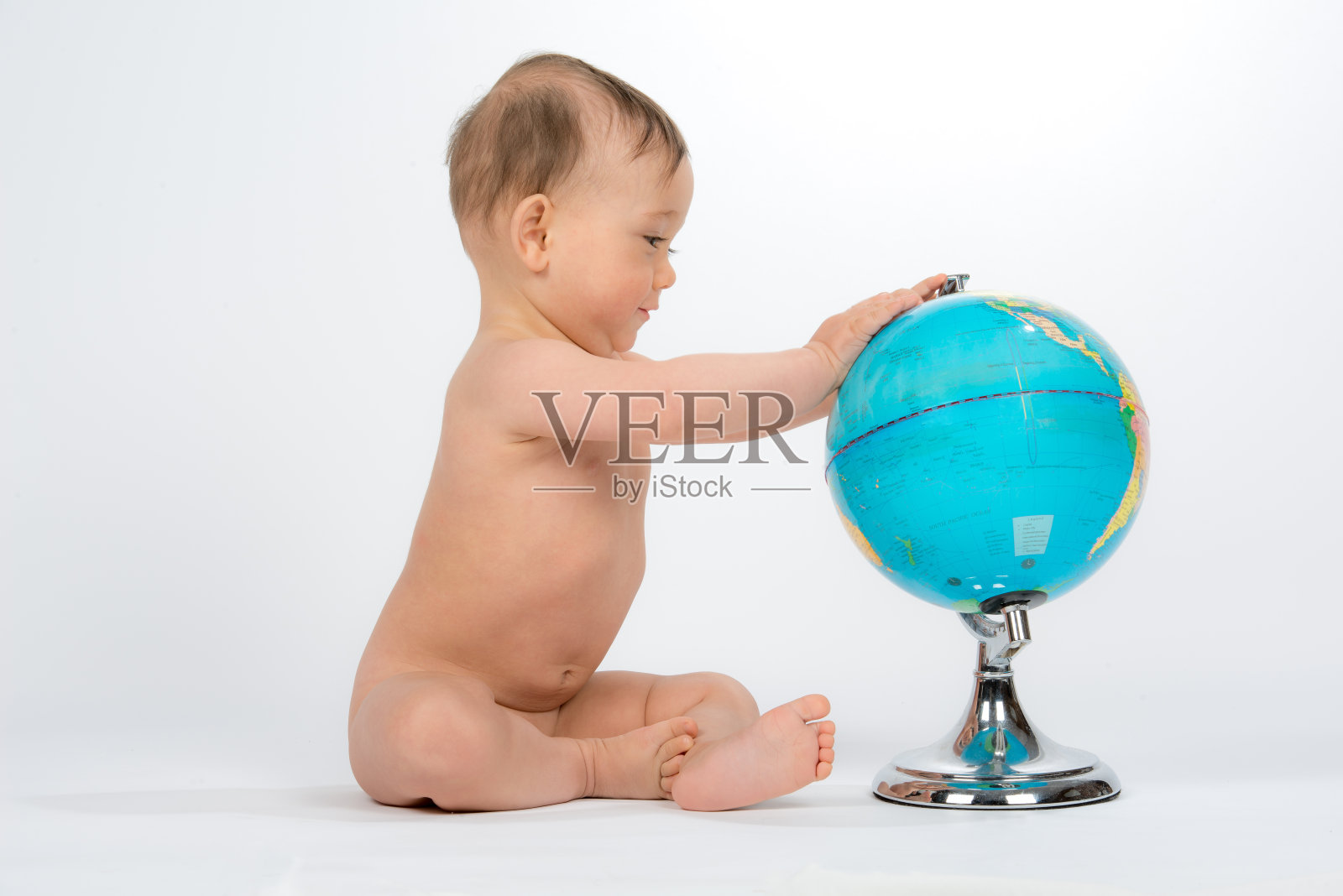 宝贝，世界在他的手中照片摄影图片