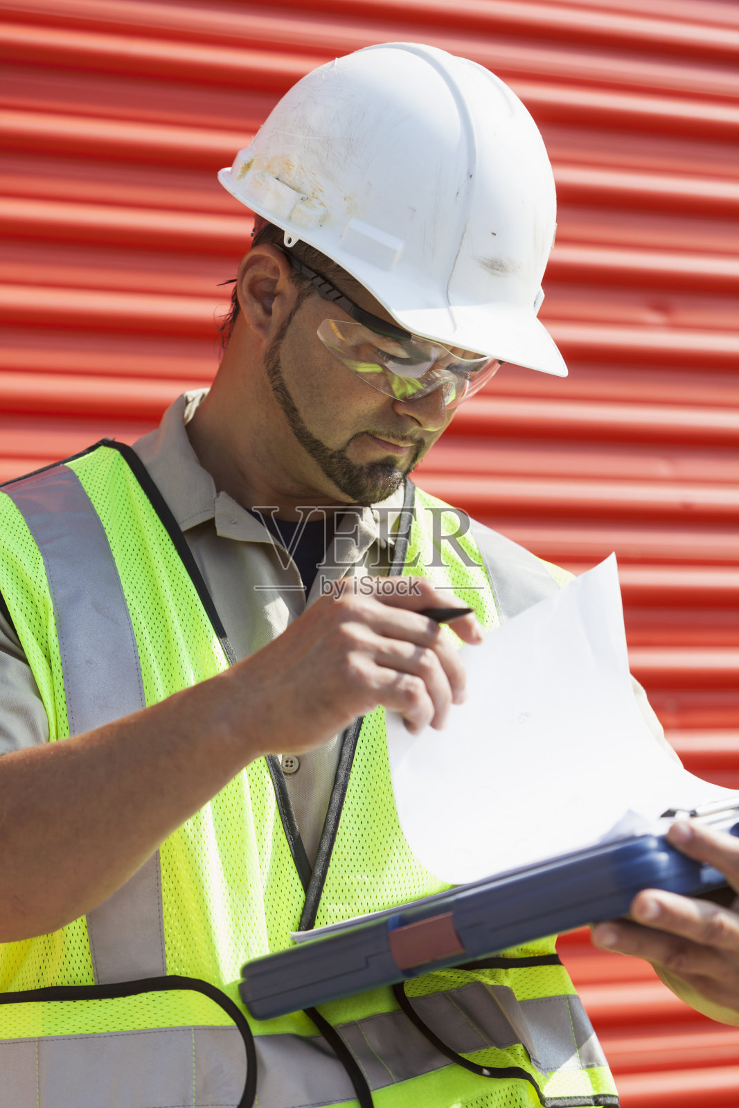 西班牙的建筑工人照片摄影图片