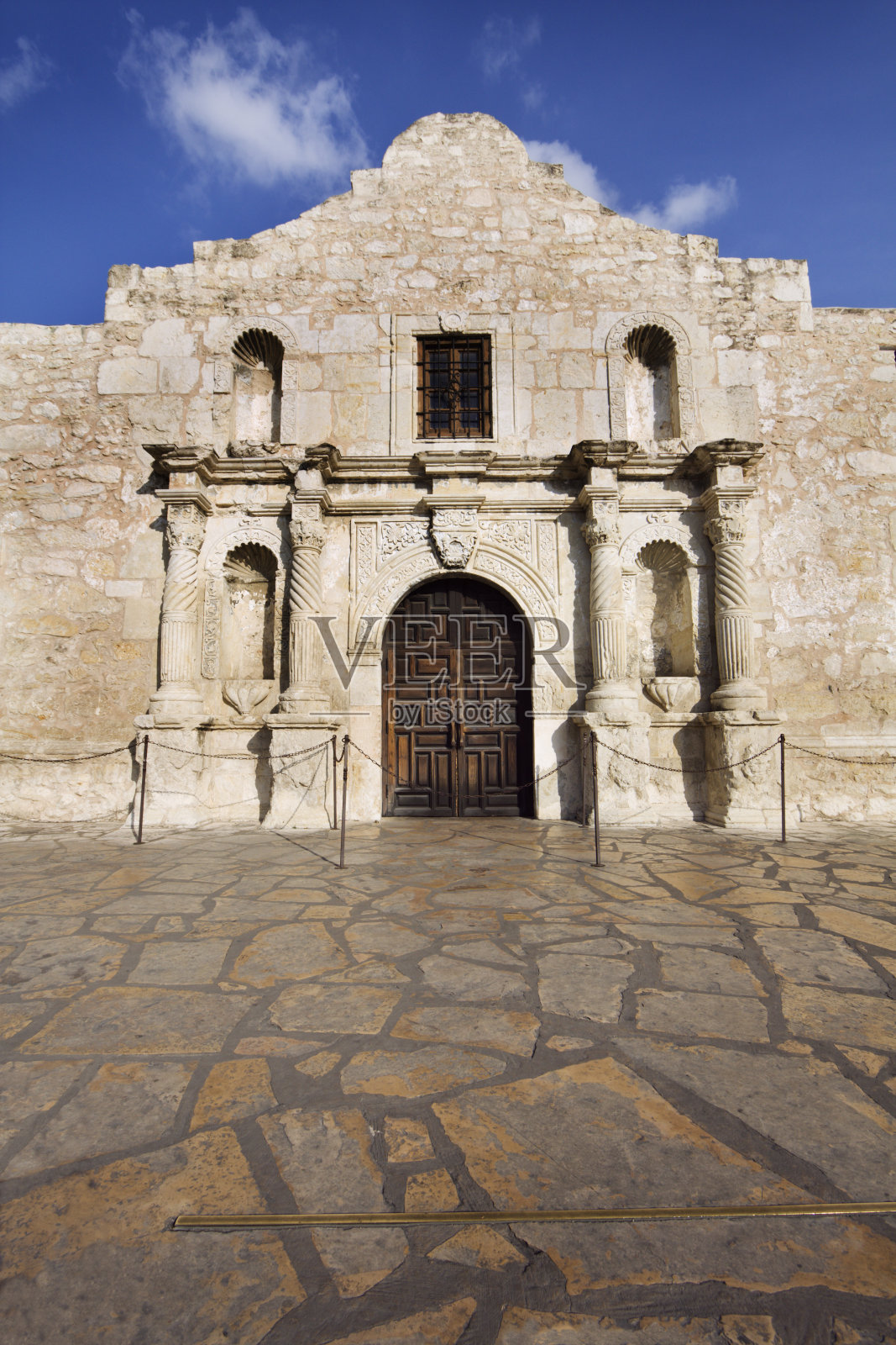 阿拉莫立面Vt照片摄影图片