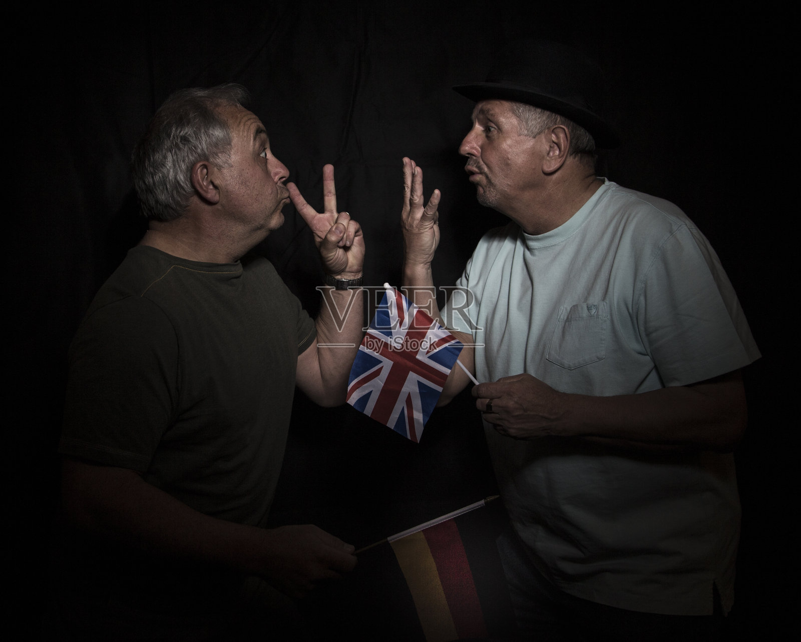 英国人对德国人照片摄影图片