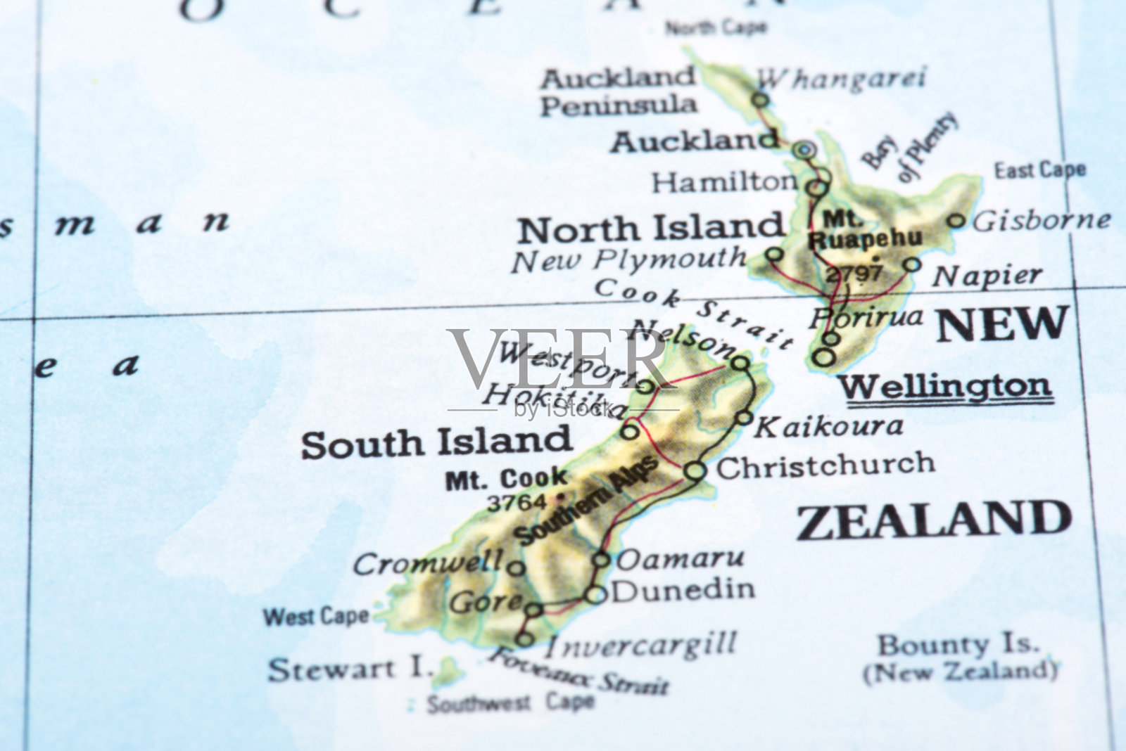 新西兰地图照片摄影图片