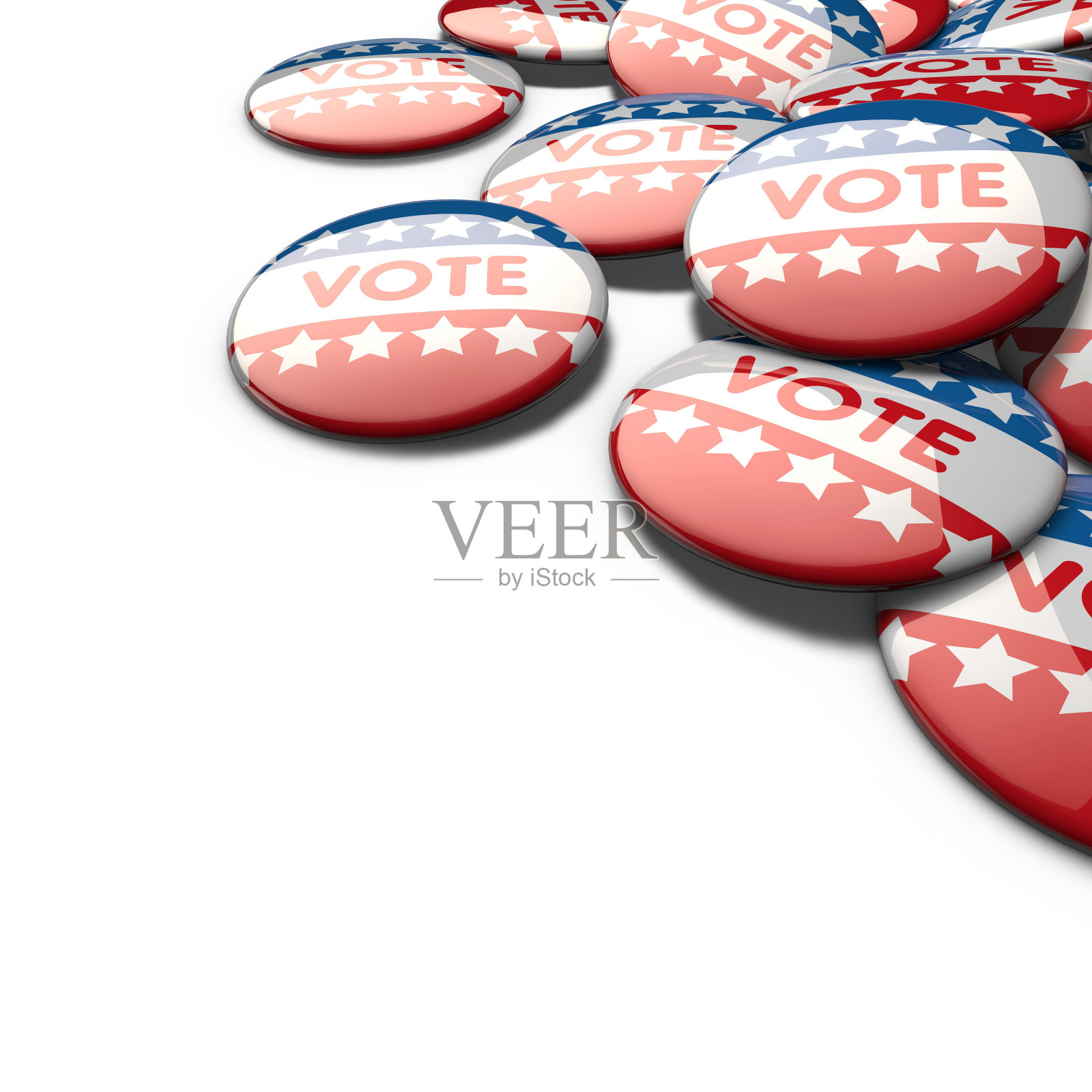 美国大选投票徽章照片摄影图片