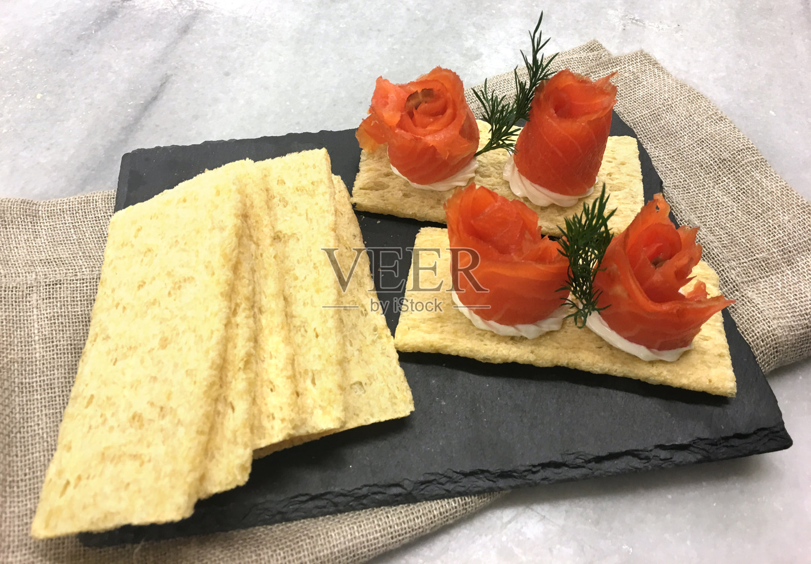 鲑鱼点心照片摄影图片