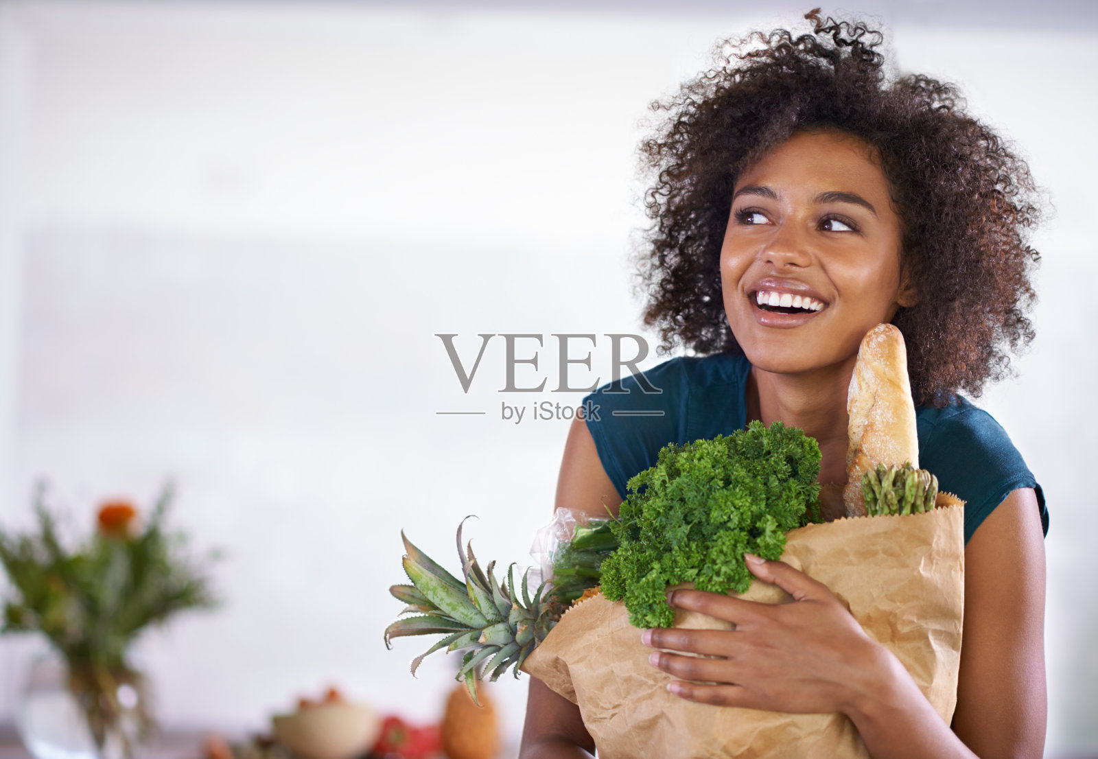 这些都是她新的健康饮食所需要的照片摄影图片