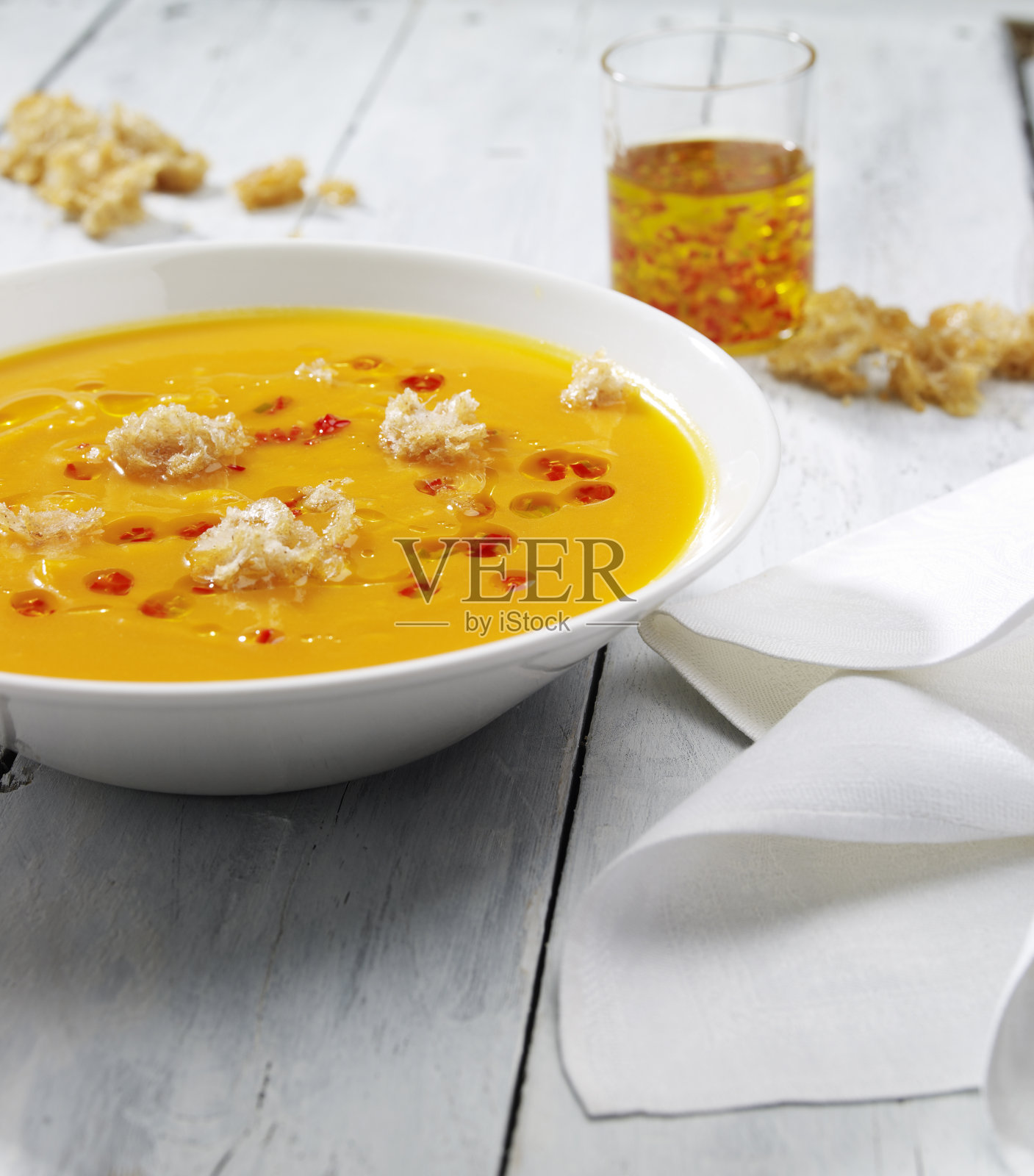 南瓜汤照片摄影图片