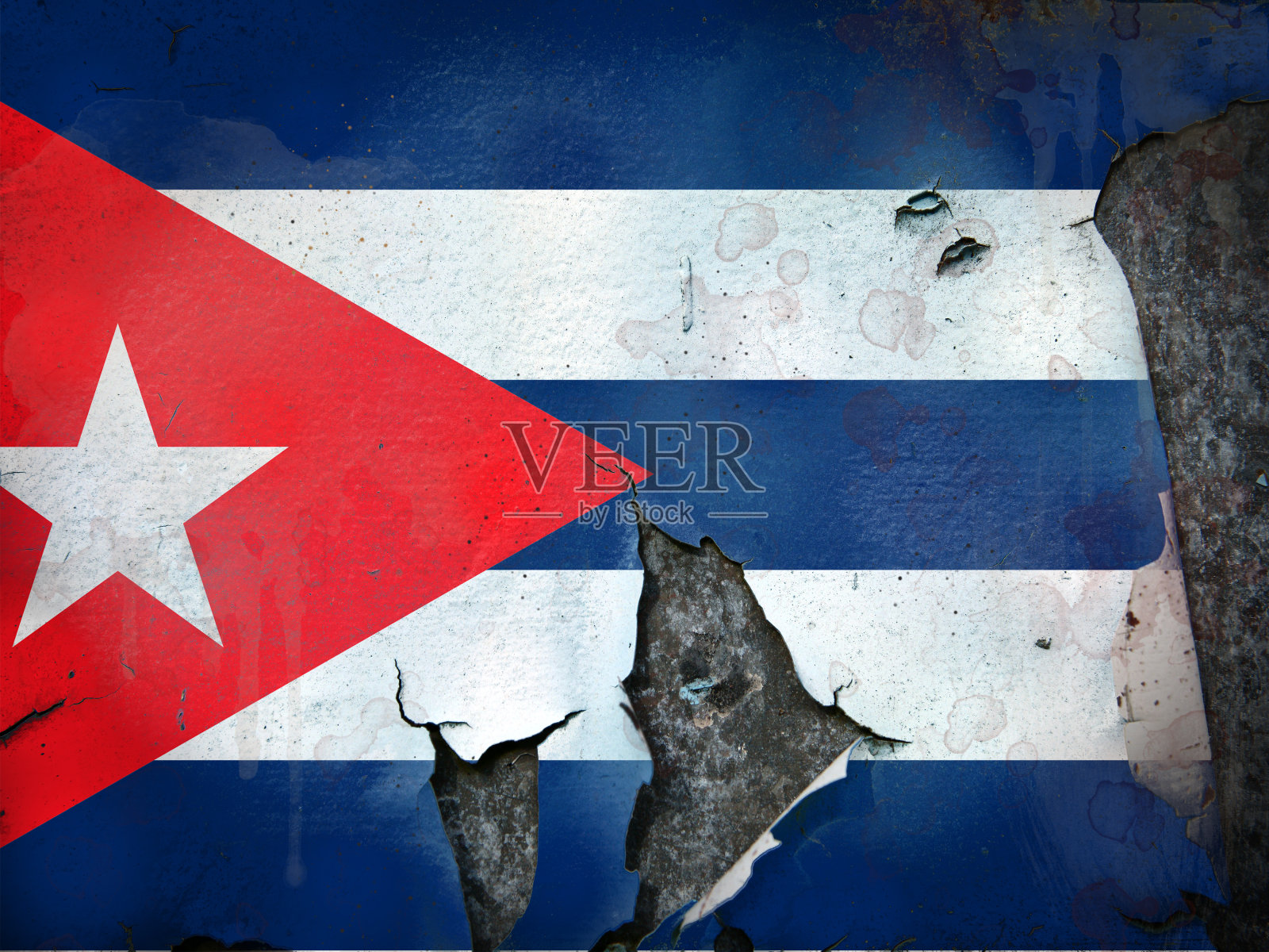 古巴国旗照片摄影图片