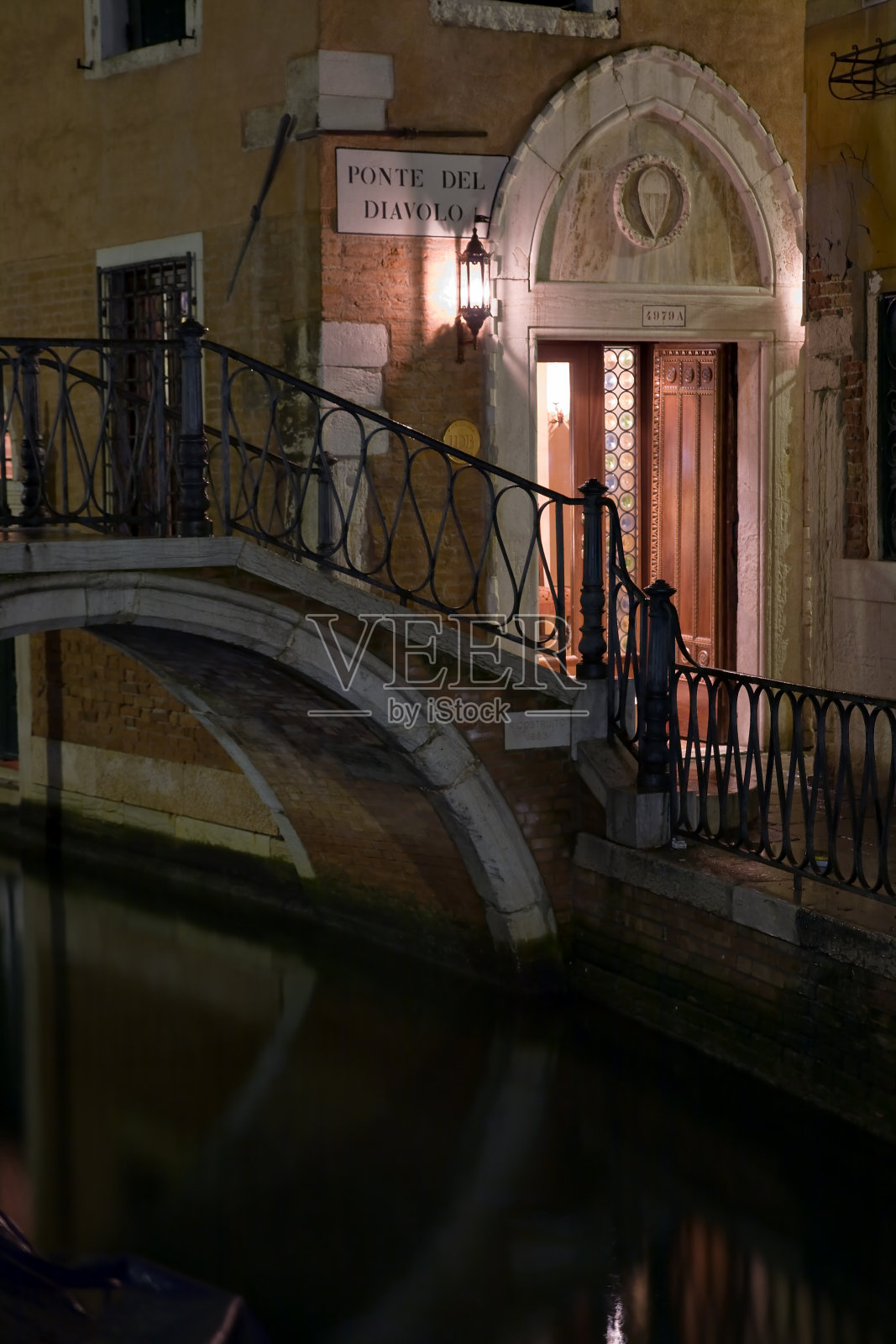 威尼斯的魔鬼桥照片摄影图片